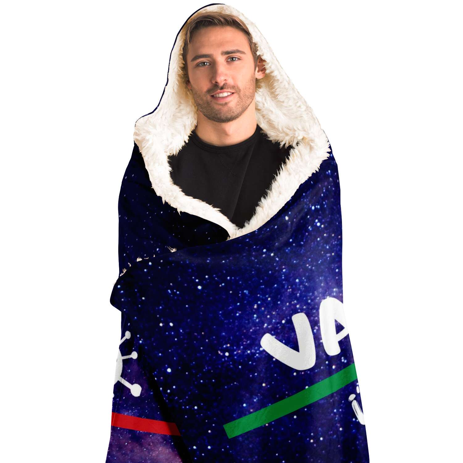 Vaffanculo "Social Distancing" Galaxy Hooded Blanket