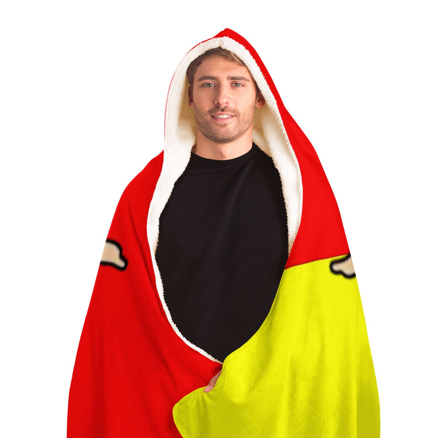 Sicilian Flag Hooded Blanket