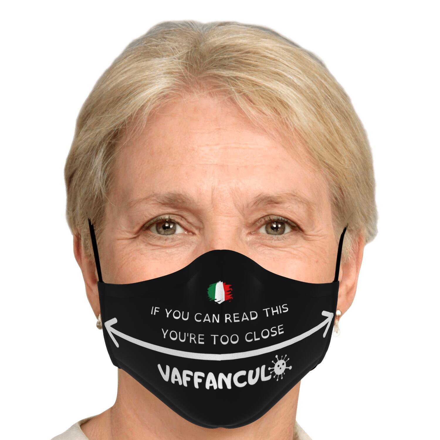 Vaffanculo Virus You're Too Close Face Mask + 2 PM 2.5 Filters