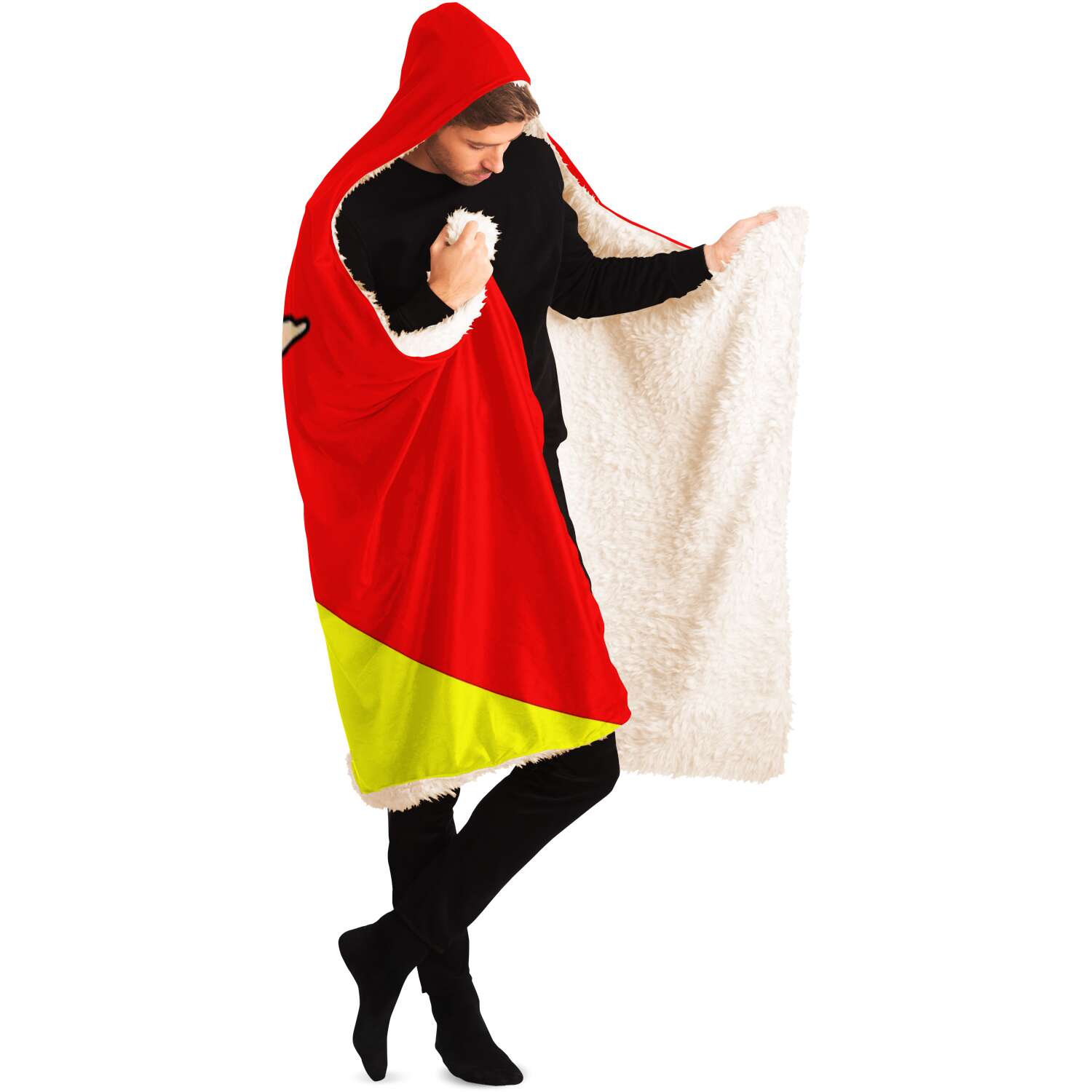 Sicilian Flag Hooded Blanket