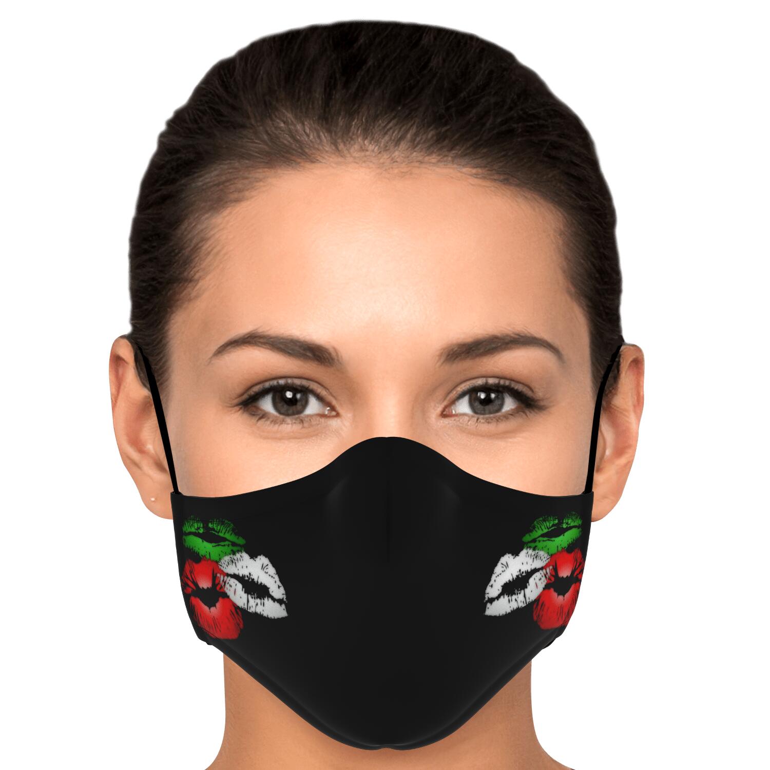 Italian Kisses Custom Face Mask + 2 PM 2.5 Filters
