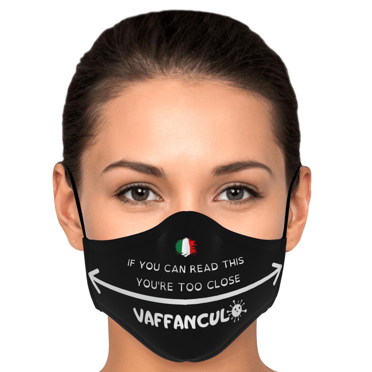 Vaffanculo Virus You're Too Close Face Mask + 2 PM 2.5 Filters