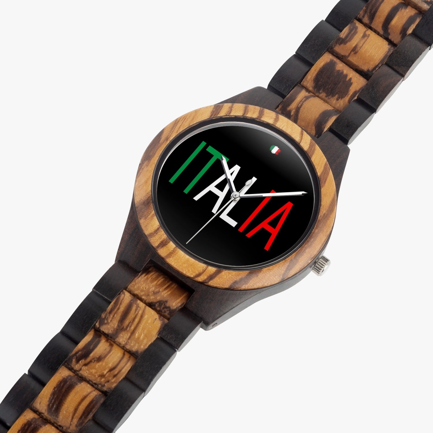 Italia Contrast Wooden Watch