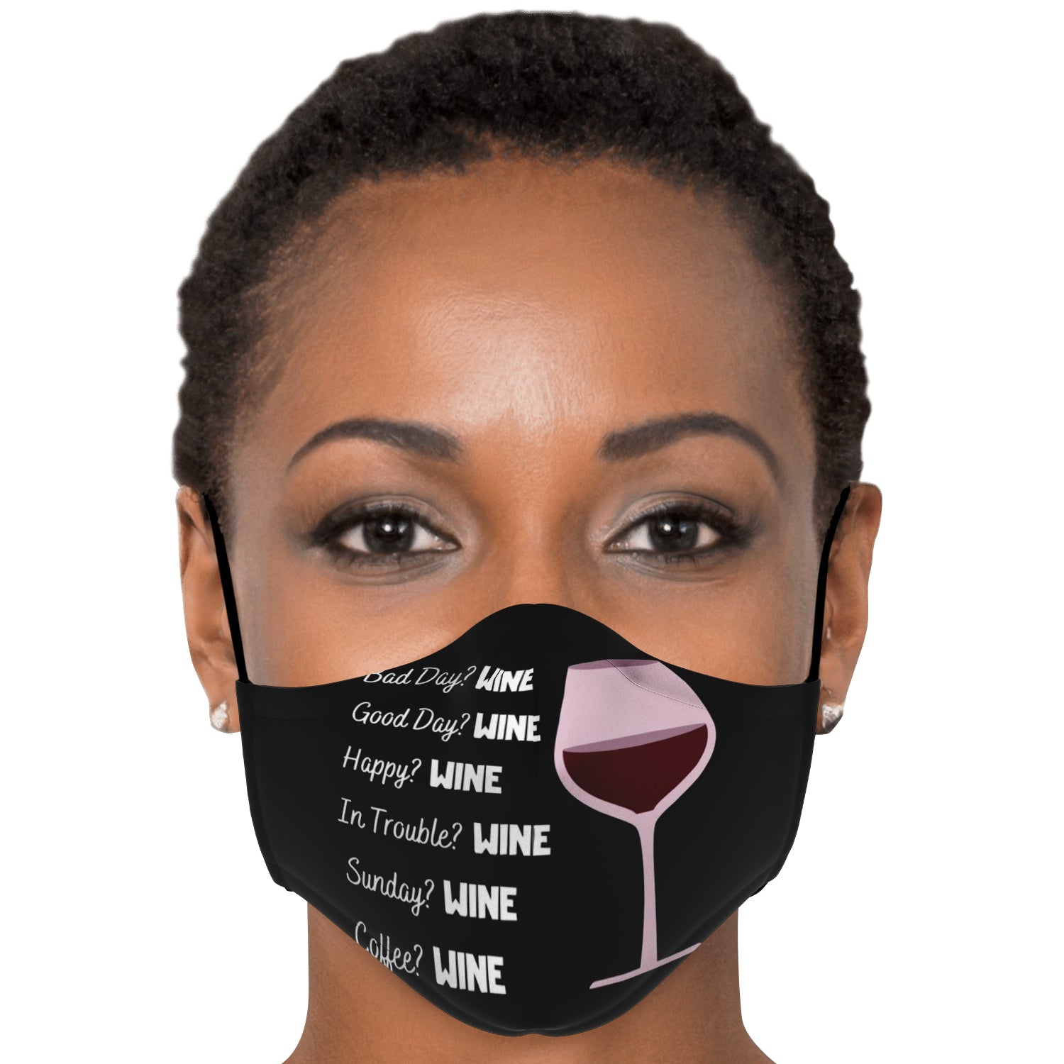 Funny Wine All Occasions Face Mask + 2 PM 2.5 Filters