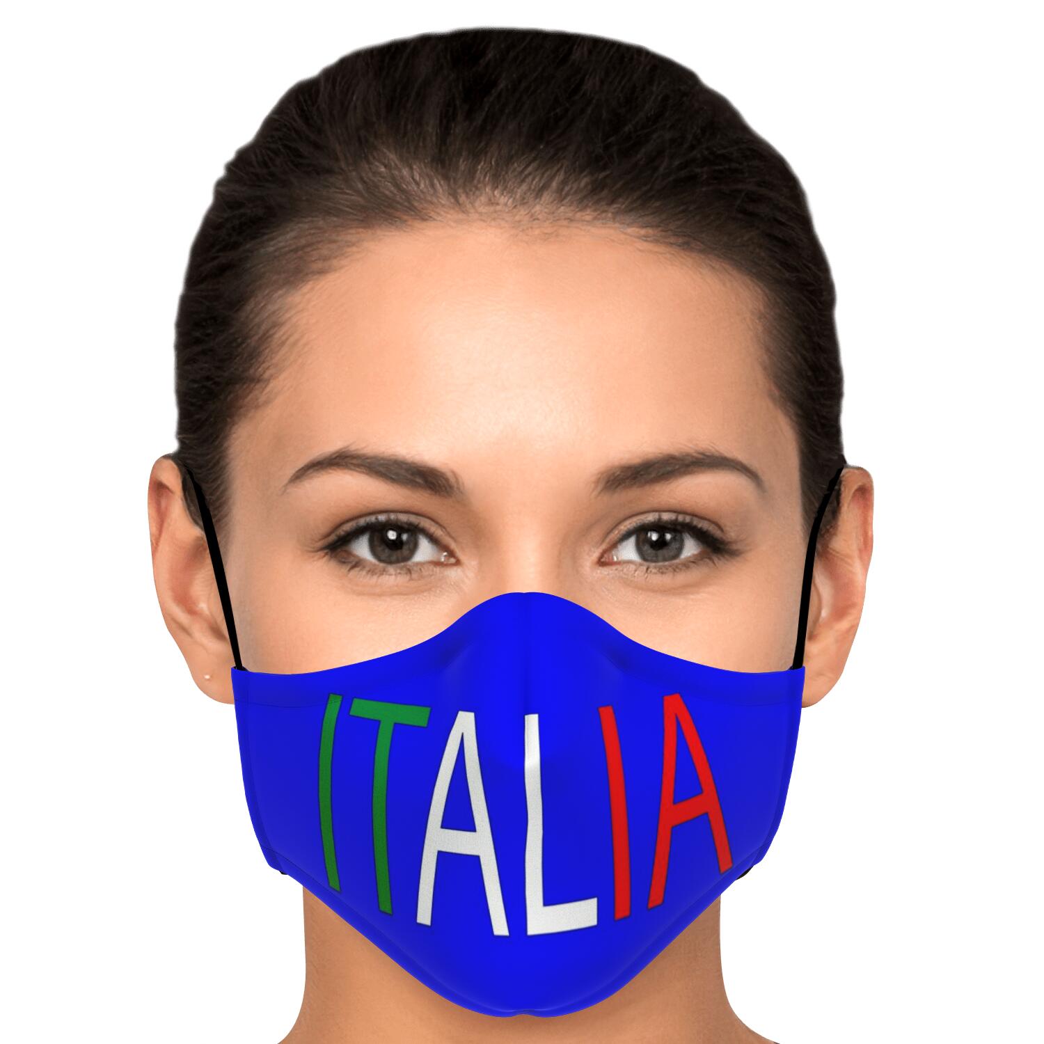 Italia Blue Custom Face Mask + 2 PM 2.5 Filters