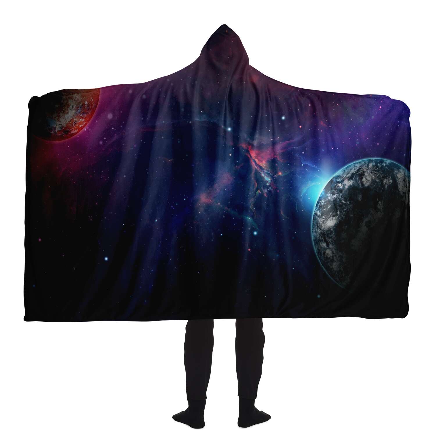 Space Galaxy Hooded Blanket