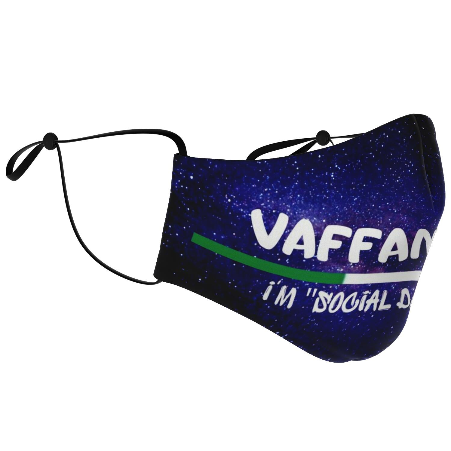 Vaffanculo Social Distancing Galaxy Face Mask + 2 PM 2.5 Filters