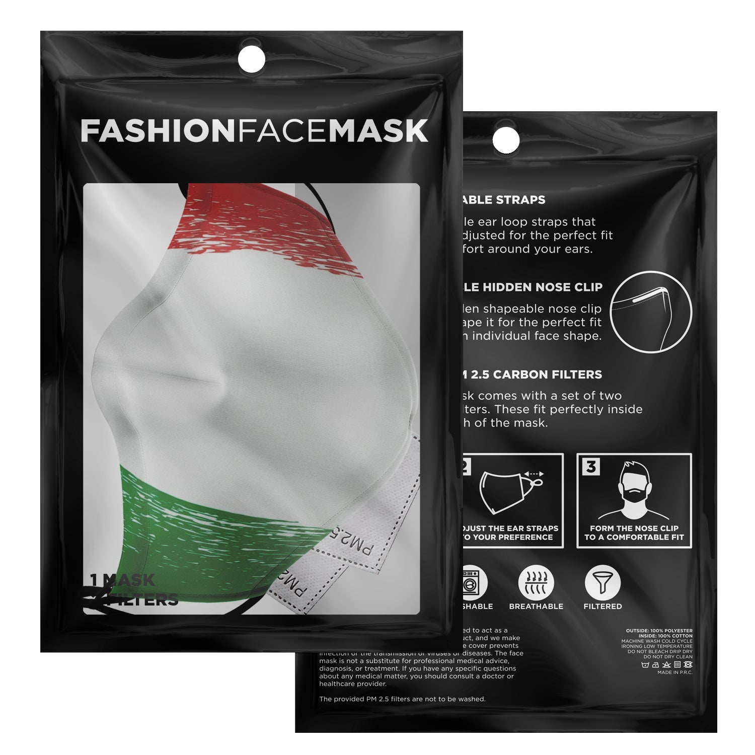 Italia Paint Face Mask + 2 PM 2.5 Filters