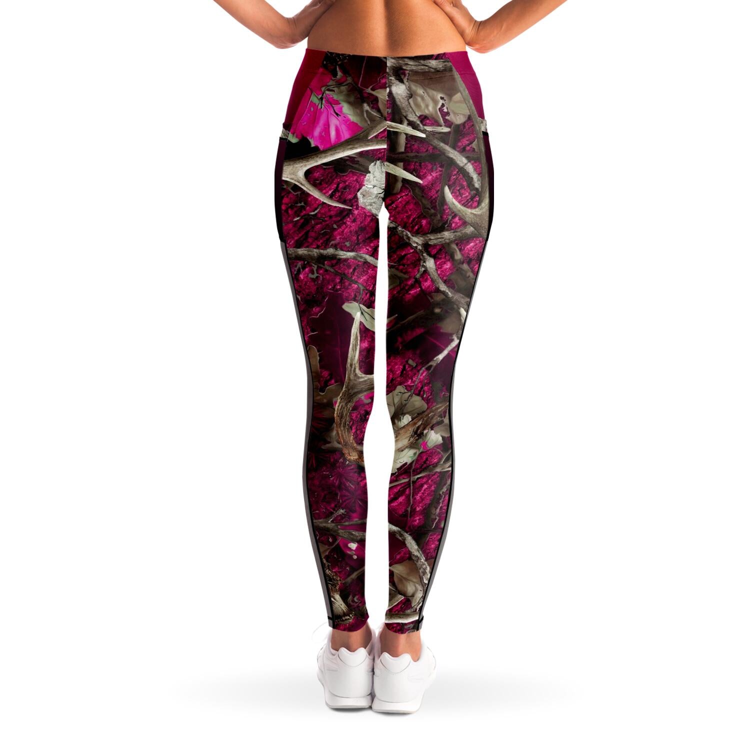 Pink Camo Mesh Pocket Leggings