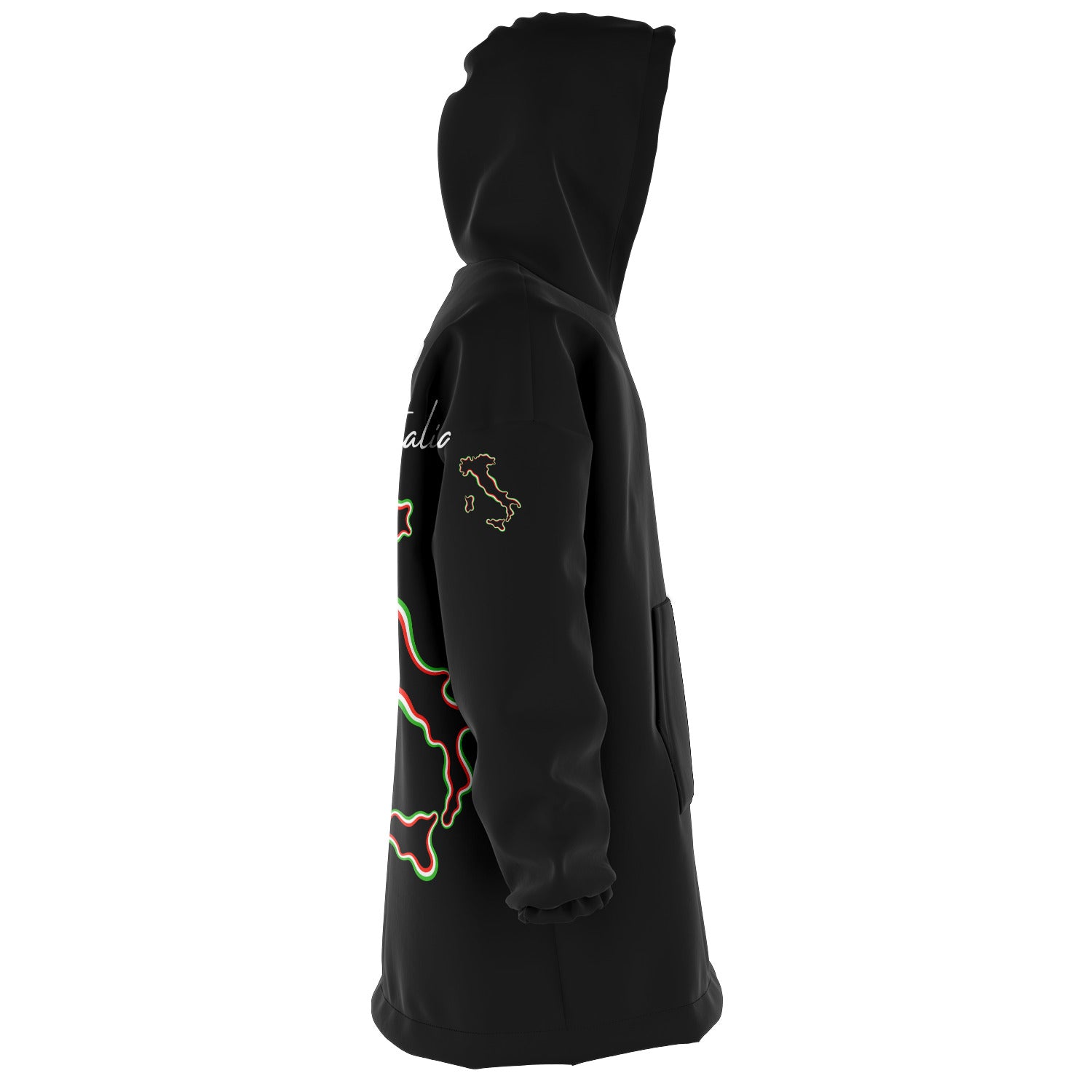 Italia Flag Map Snug Hoodie