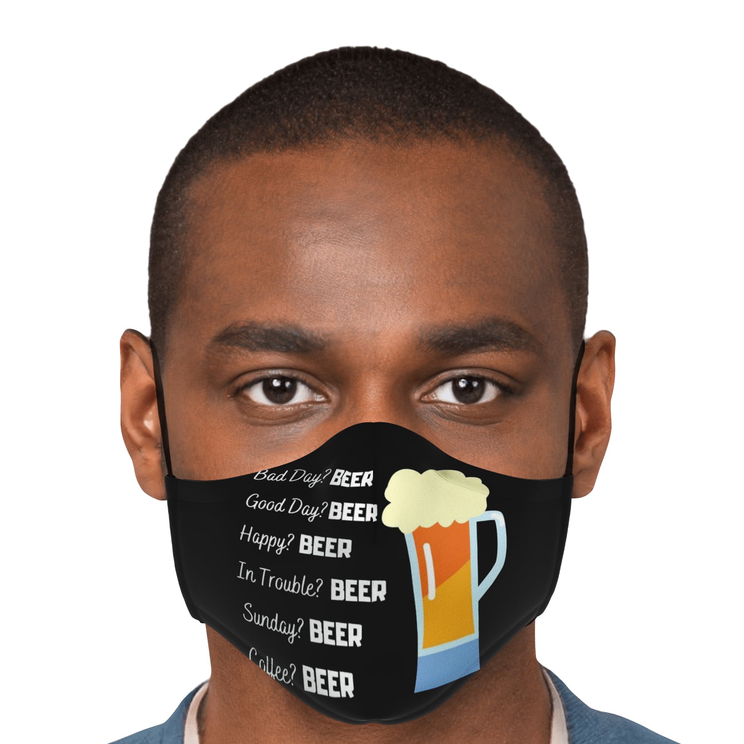 Funny Beer All Occasions Face Mask + 2 PM 2.5 Filters