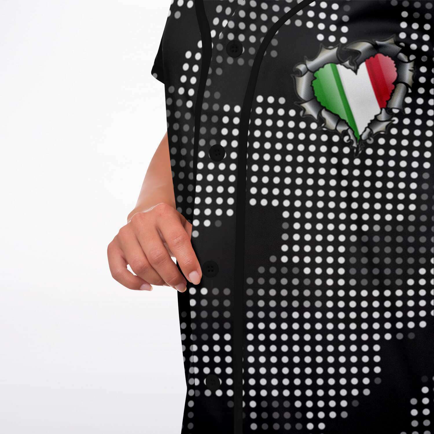 Italia Inside Nr 1 Carbon Fiber Camo Baseball Jersey Dress