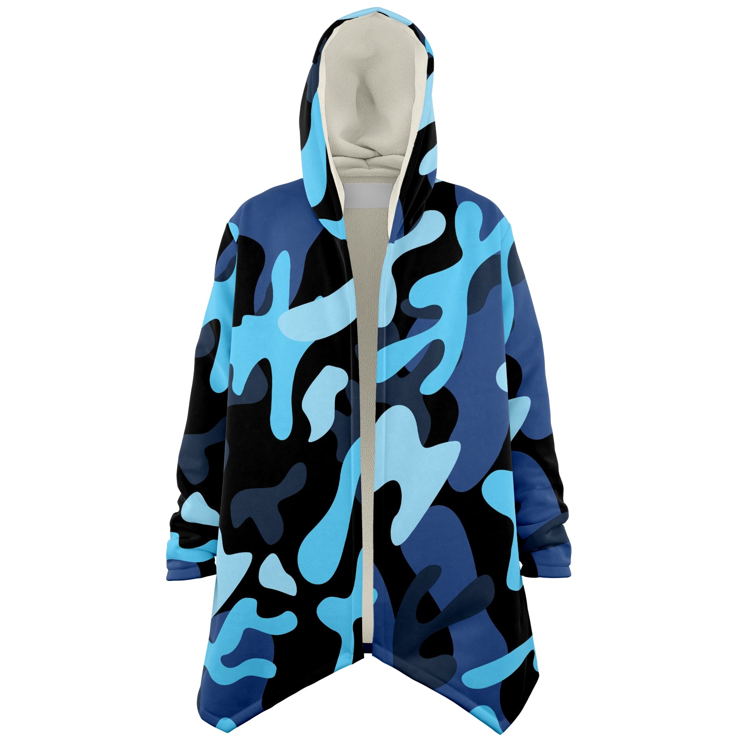 Italian Pride Blu Camo Microfleece Cloaks