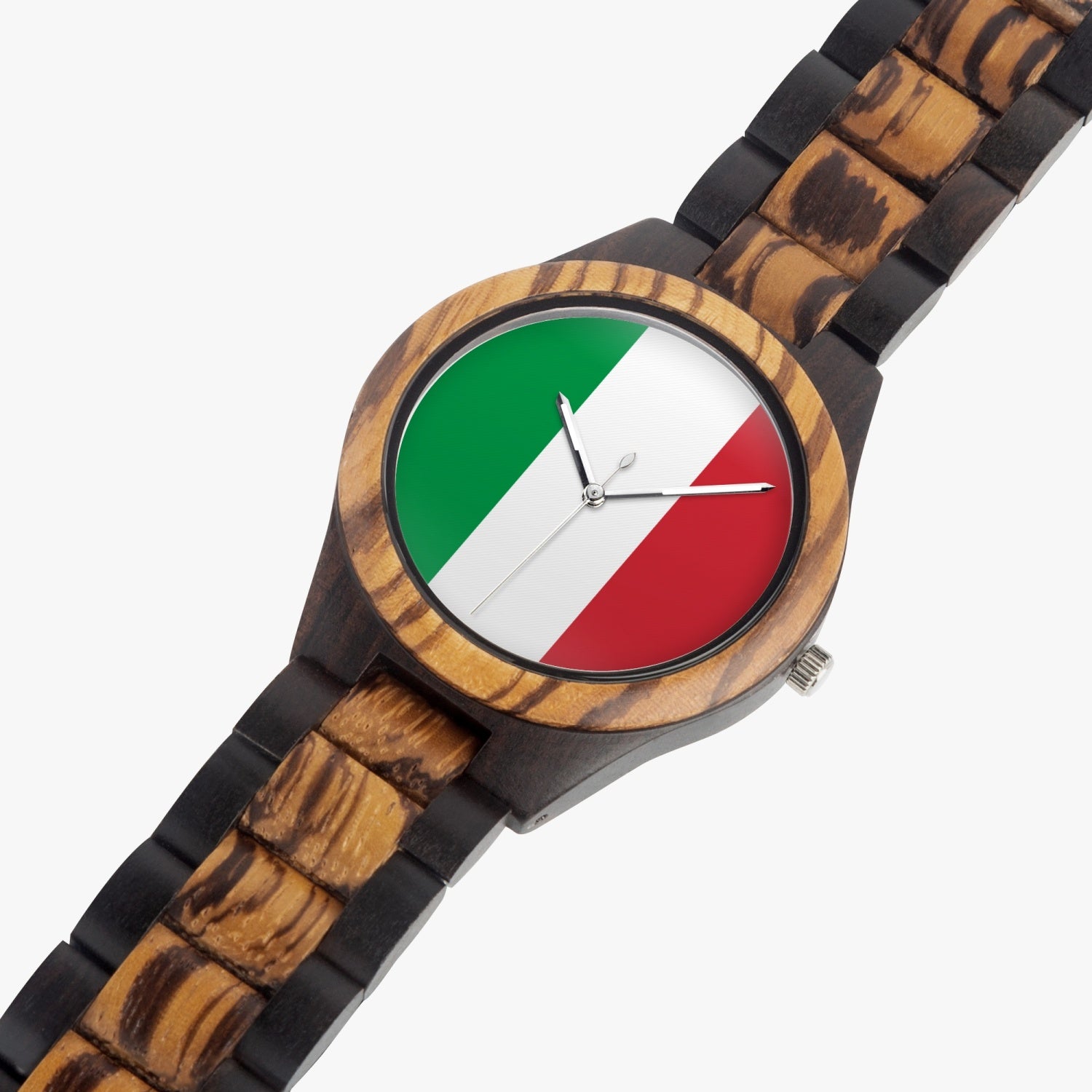 Italia Contrast Wooden Watch