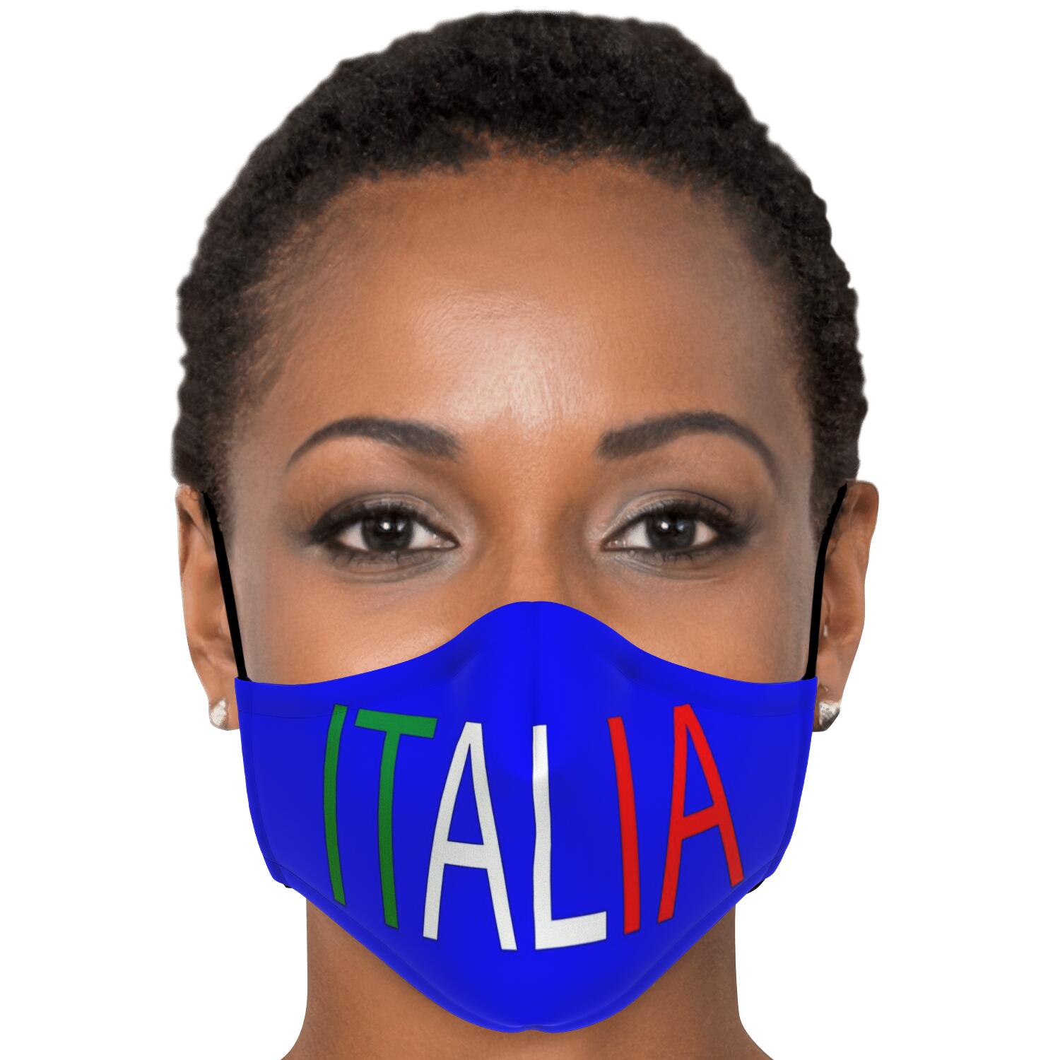 Italia Blue Custom Face Mask + 2 PM 2.5 Filters