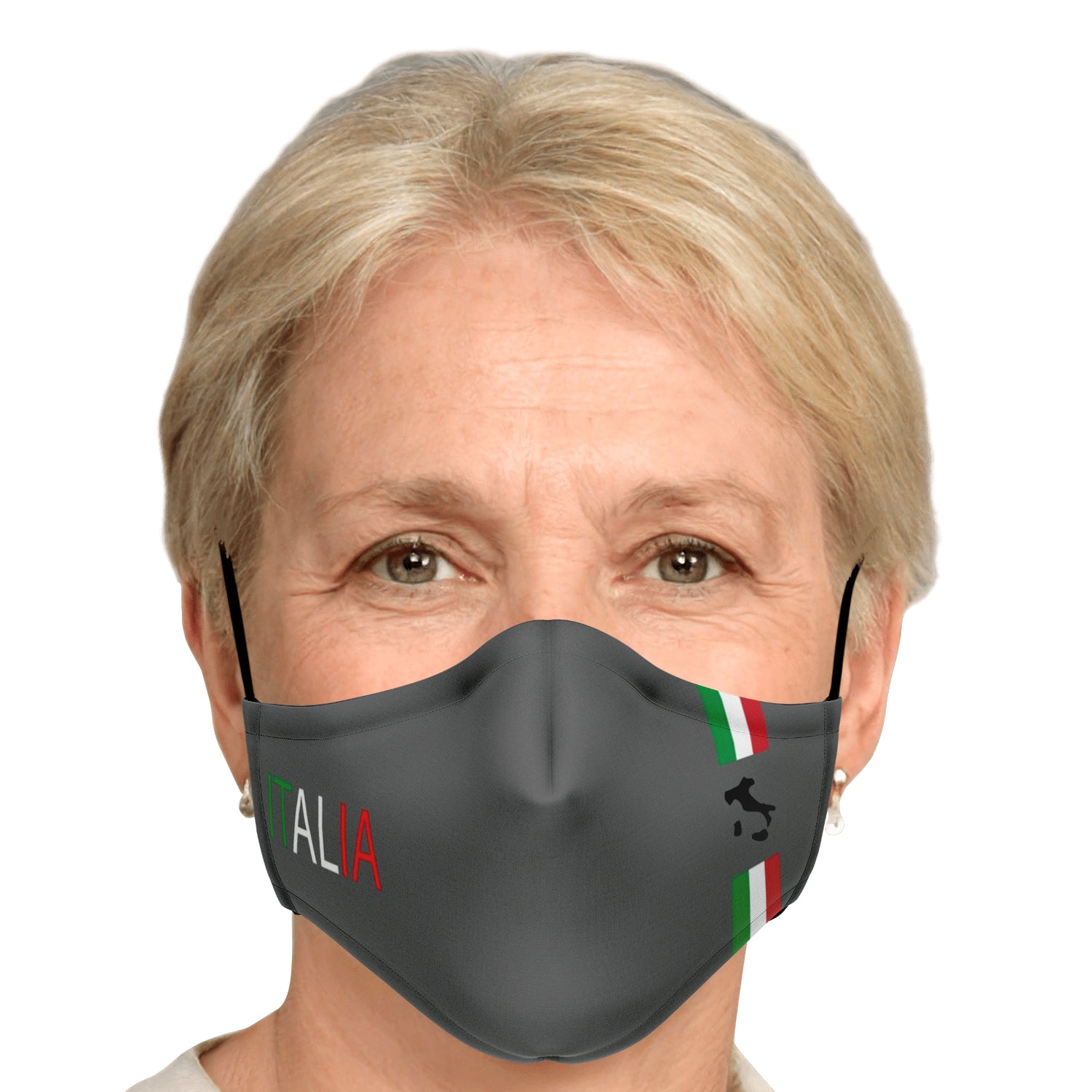 Italia Grey Face Mask + 2 PM 2.5 Filters