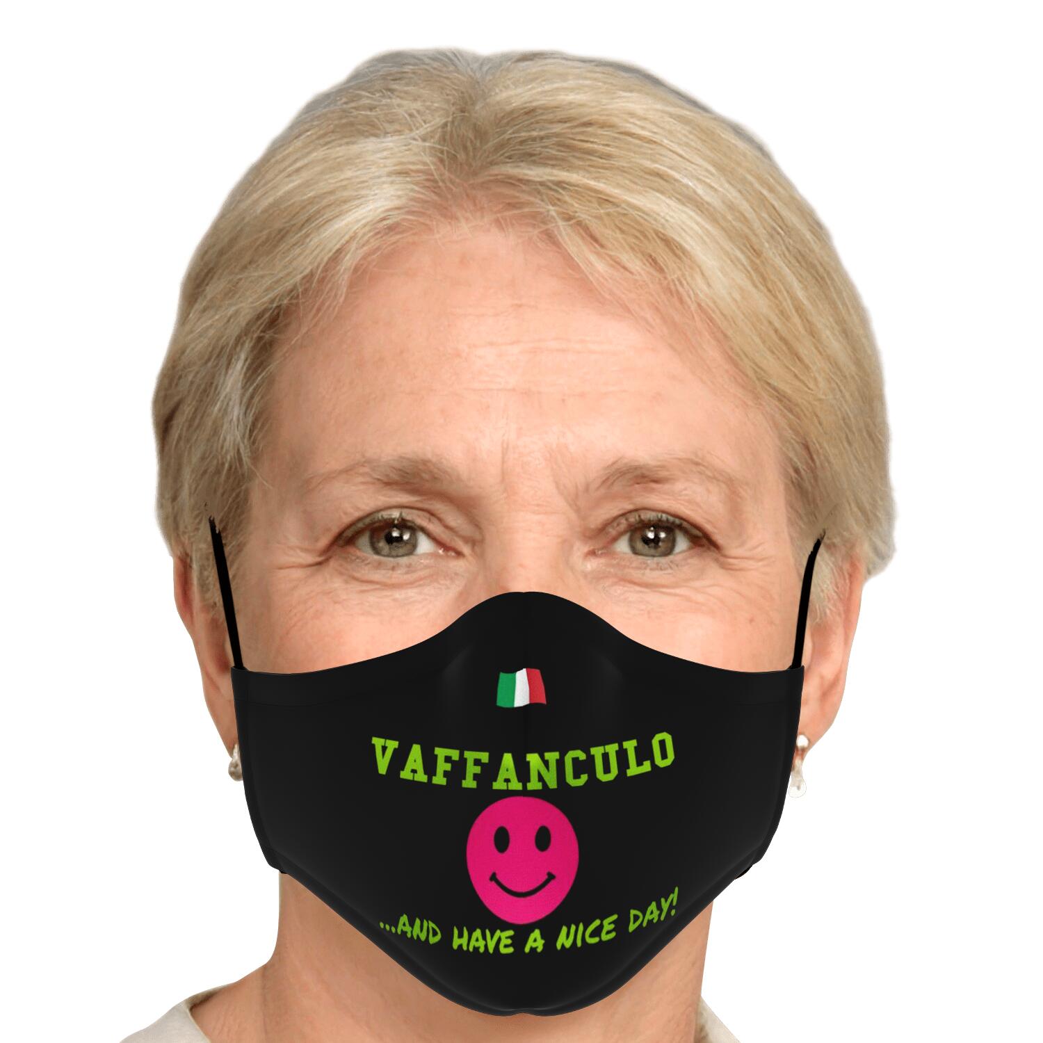 Vaffanculo Have A Nice Day Custom Face Mask + 2 PM 2.5 Filters