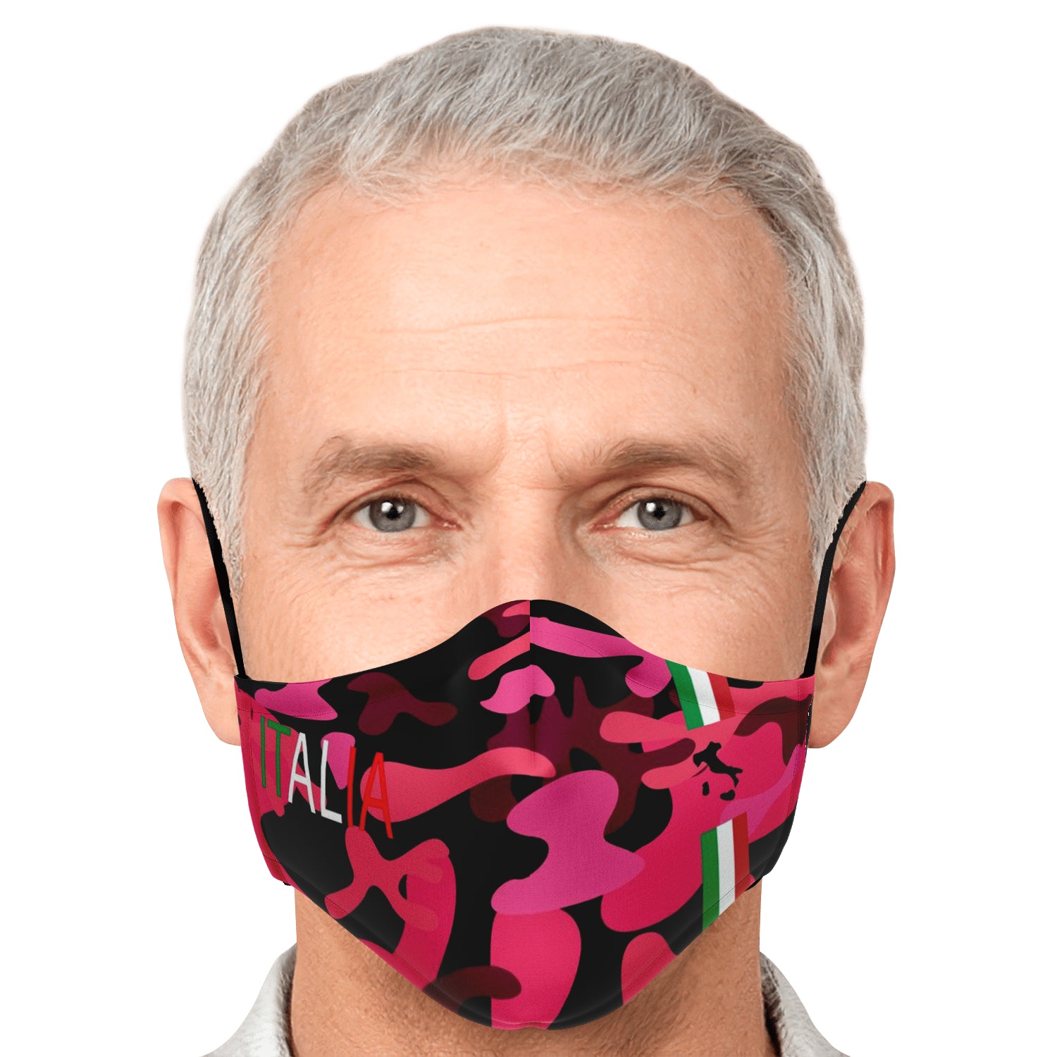 Italia Pink Camo Face Mask + 2 PM 2.5 Filters