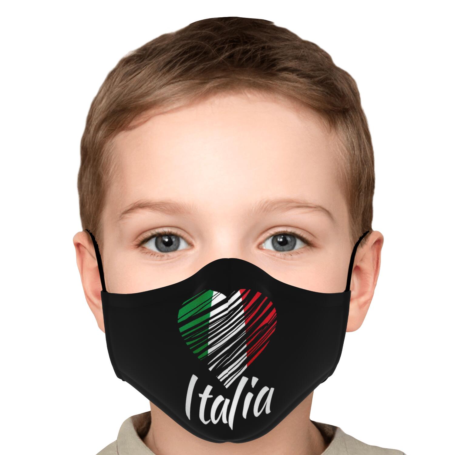 I Love Italy Custom Face Mask + 2 PM 2.5 Filters