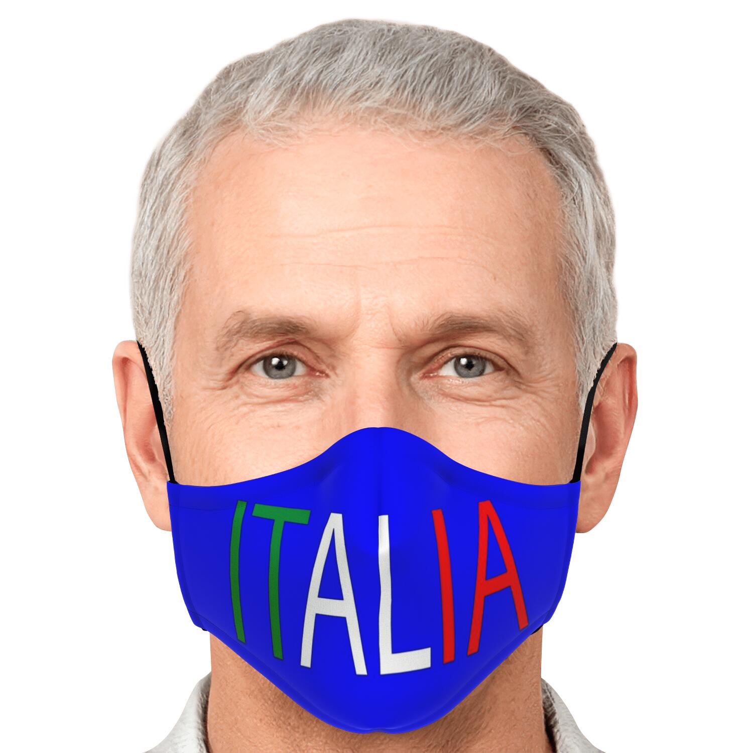 Italia Blue Custom Face Mask + 2 PM 2.5 Filters