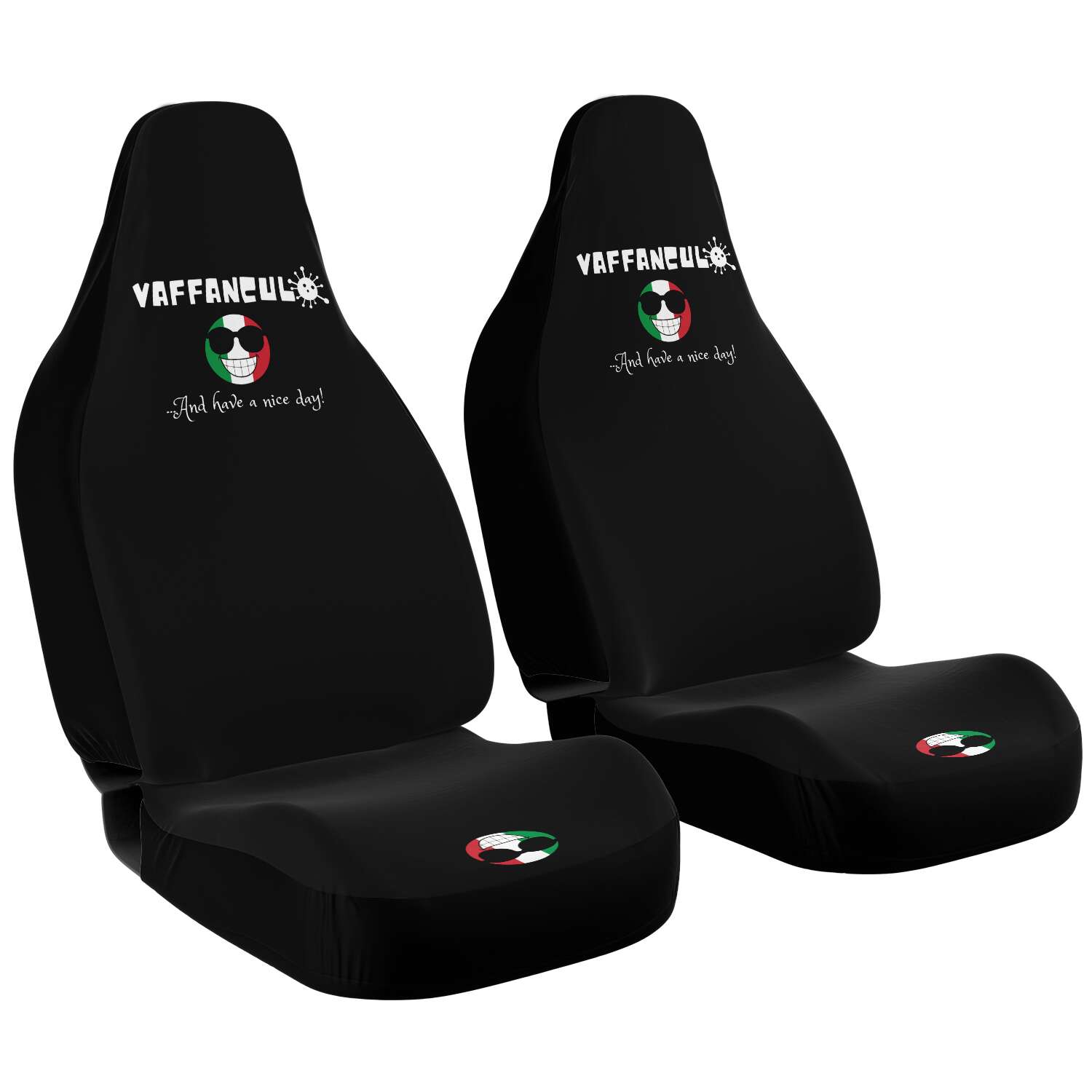 Vaffanculo Nice Day Car Seat Covers (Set Of 2)