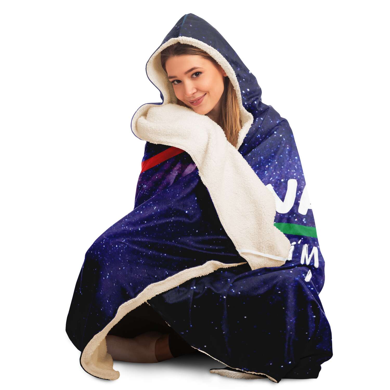 Vaffanculo "Social Distancing" Galaxy Hooded Blanket