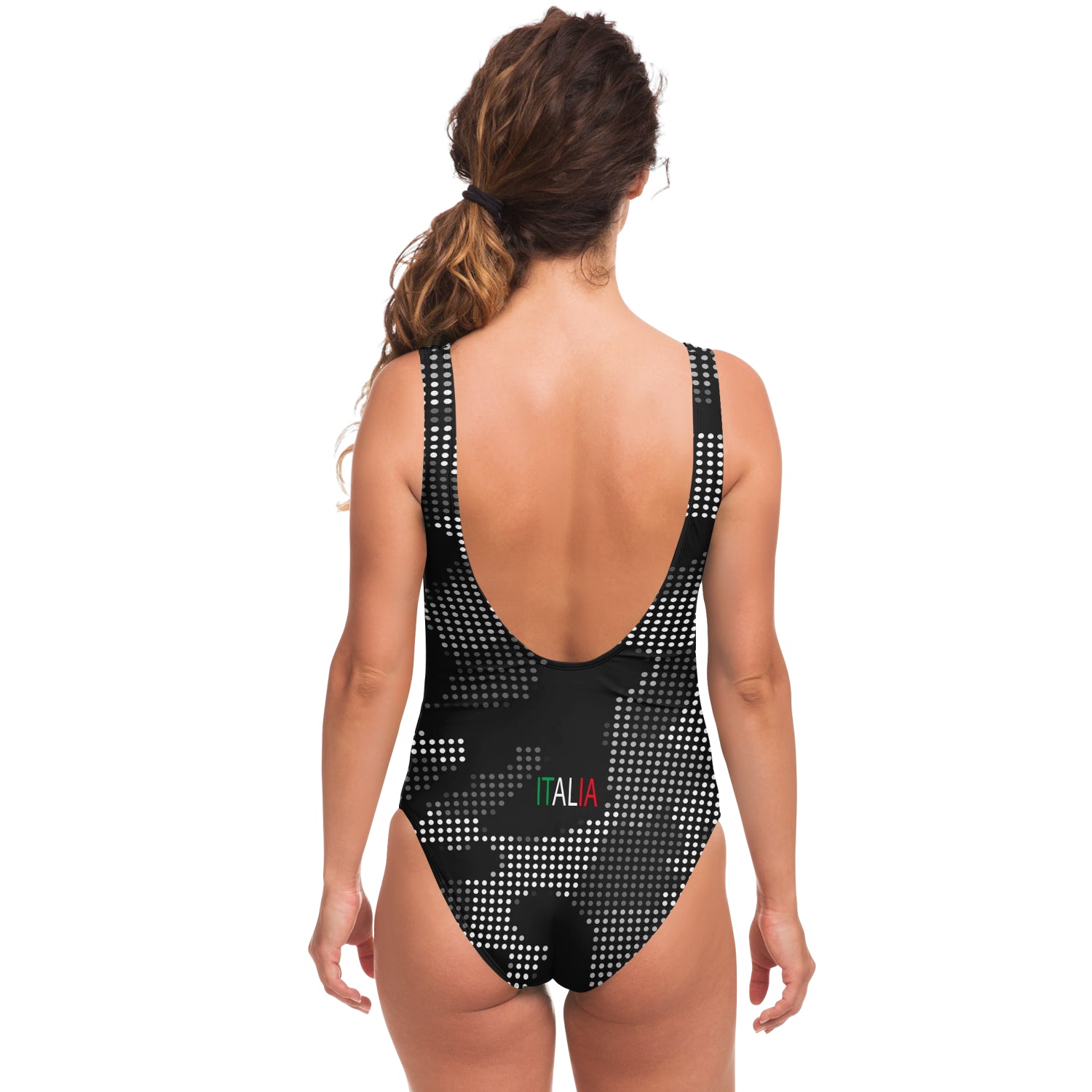 Italia Carbon Grey Camo One-Piece Swimsuit