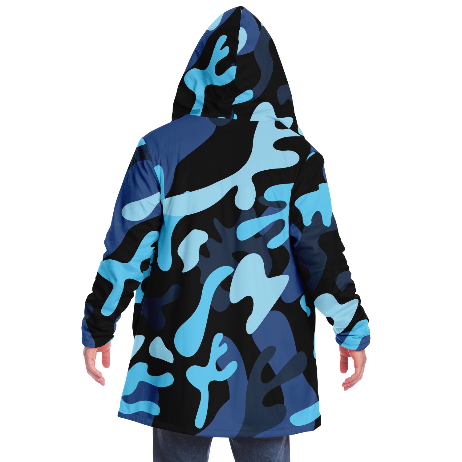 Italian Pride Blu Camo Microfleece Cloaks