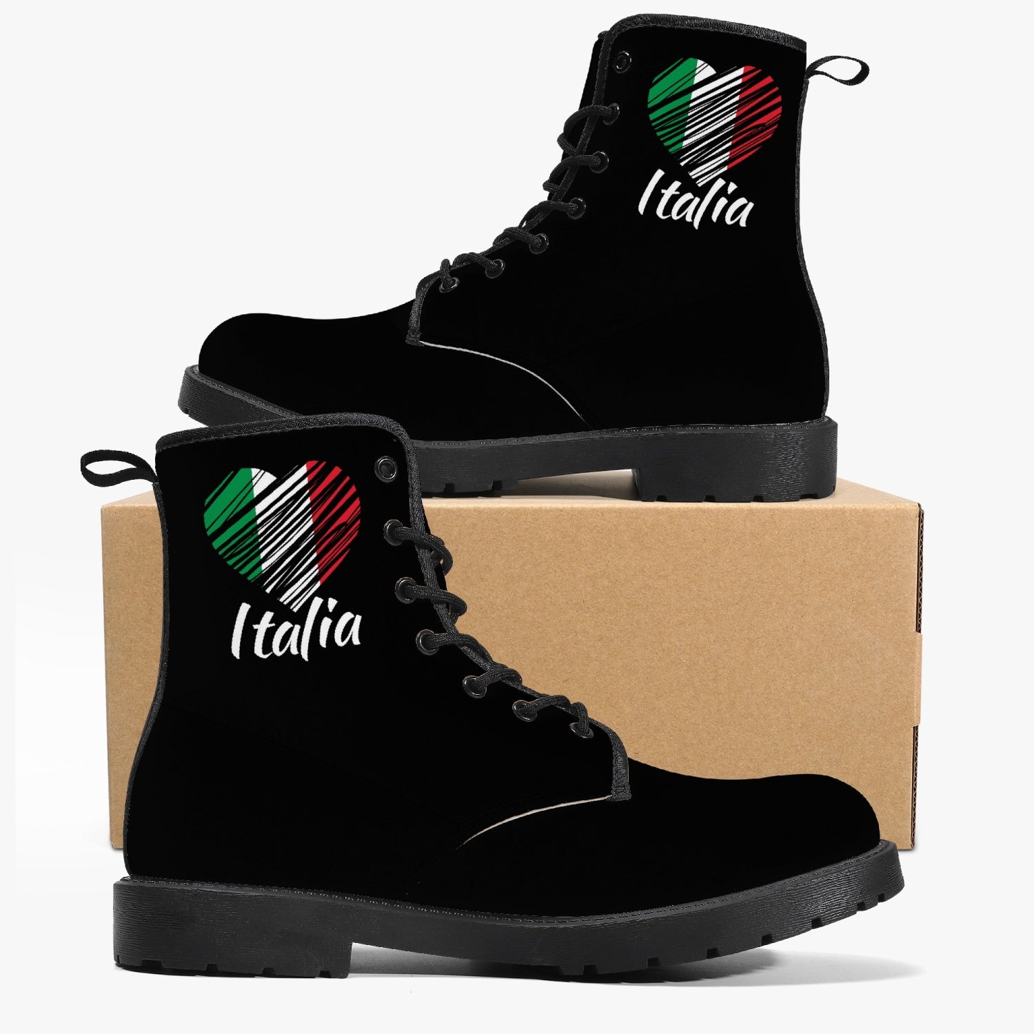 I Love Italy Trendy Leather Boots