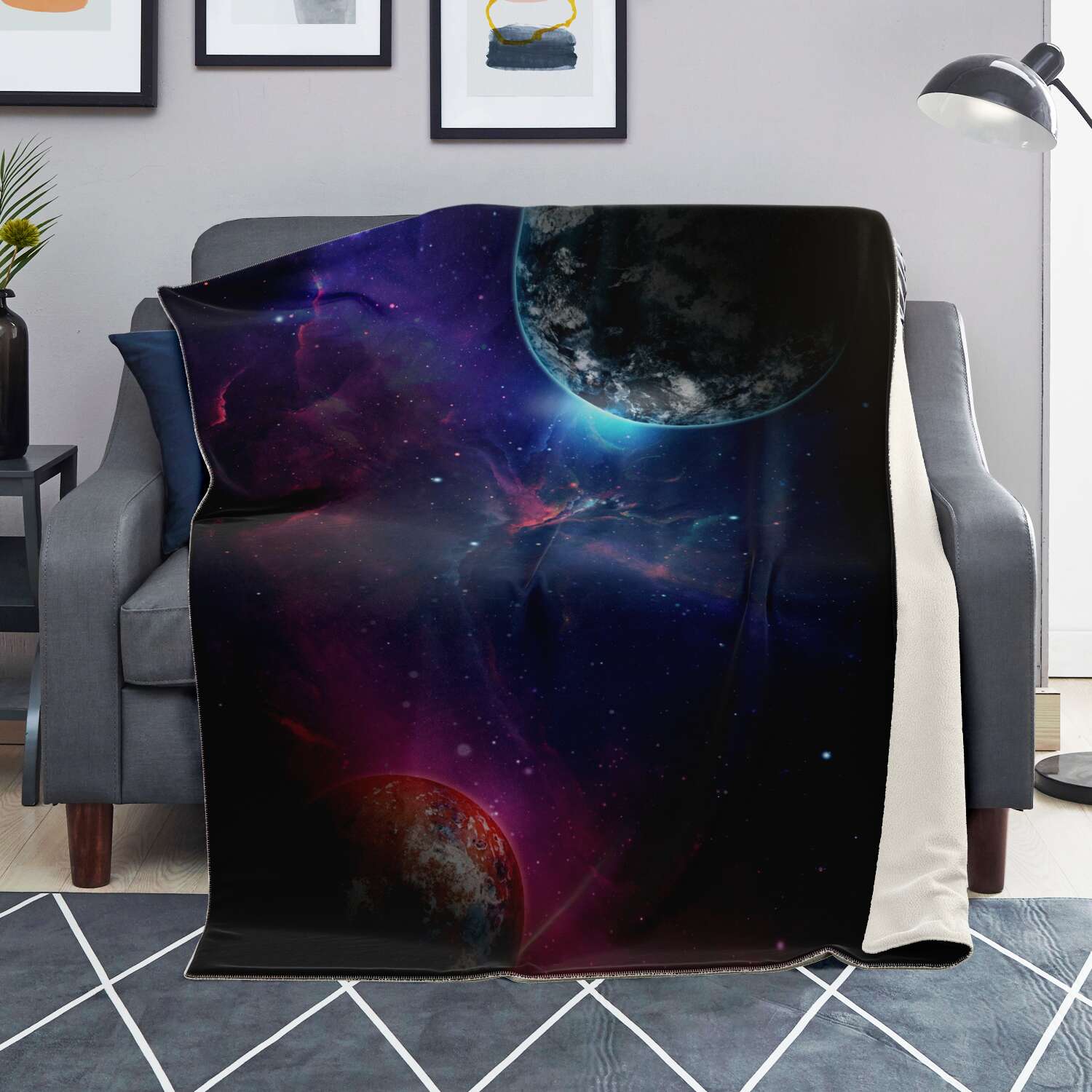 Space Galaxy Premium Microfleece Blanket