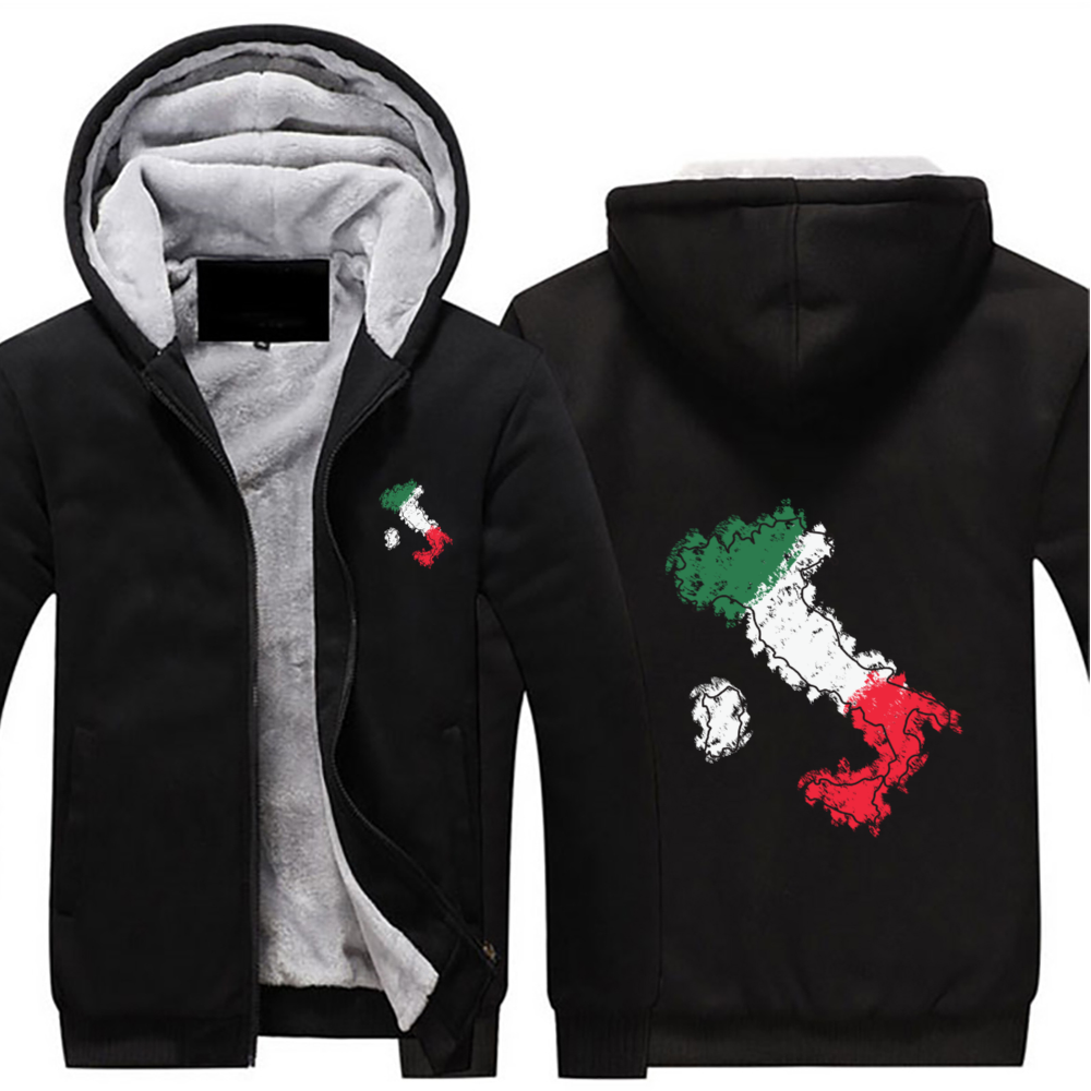 Italia Full Zip Warm Hoodie