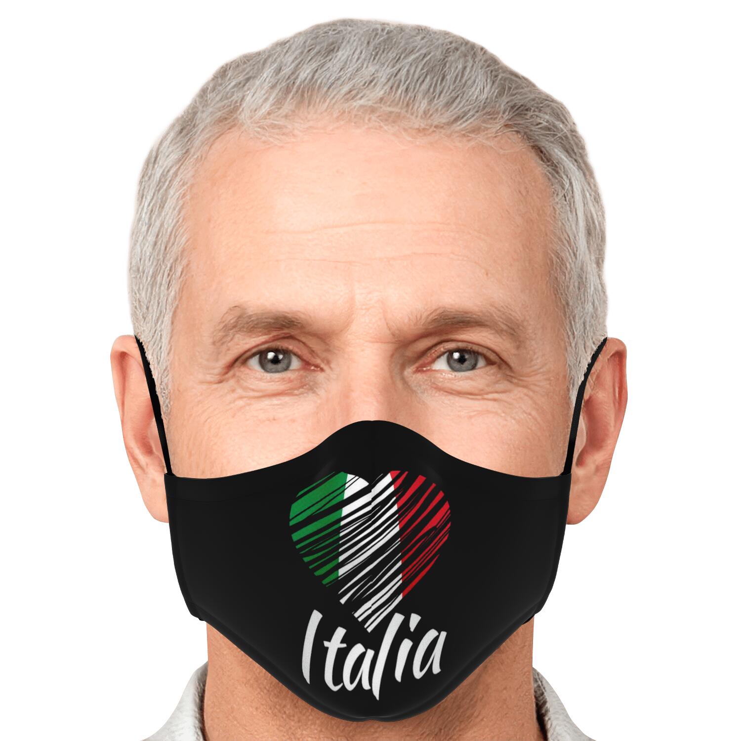 I Love Italy Custom Face Mask + 2 PM 2.5 Filters