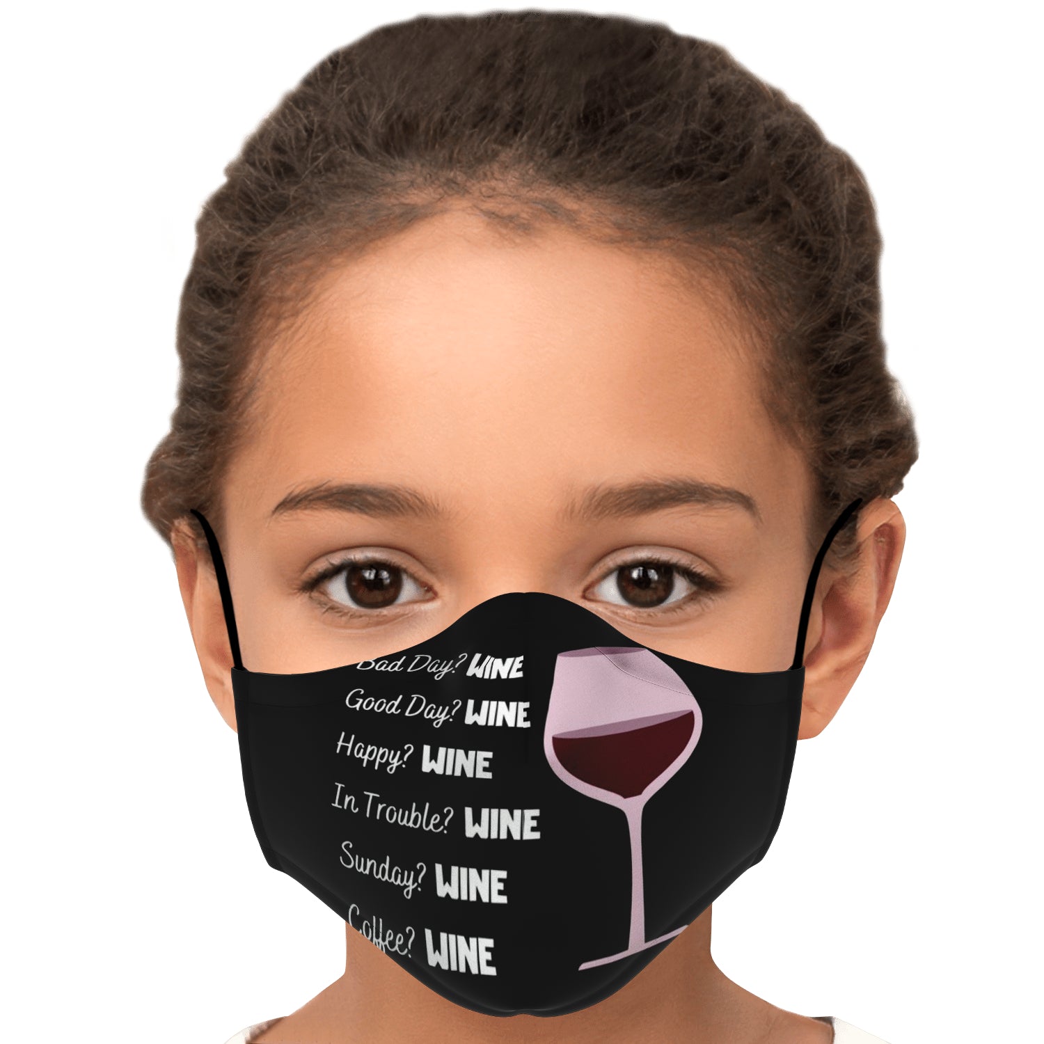 Funny Wine All Occasions Face Mask + 2 PM 2.5 Filters