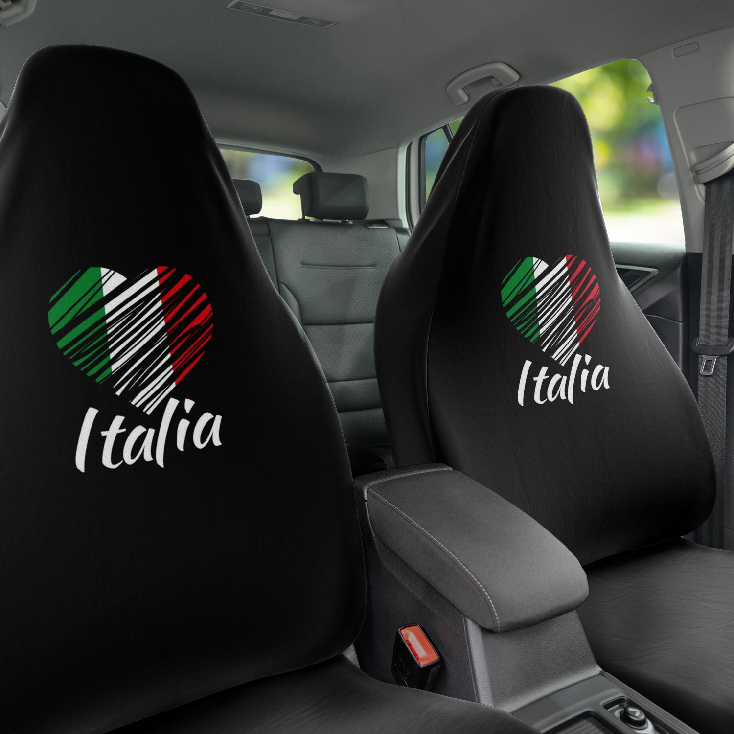 I Love Italy Car Seat Covers (Set Of 2)