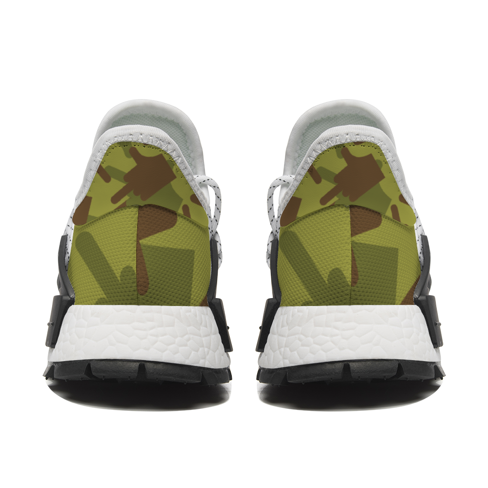 Fuck You Green Camo Breathable Non-Slip Sports Sneakers