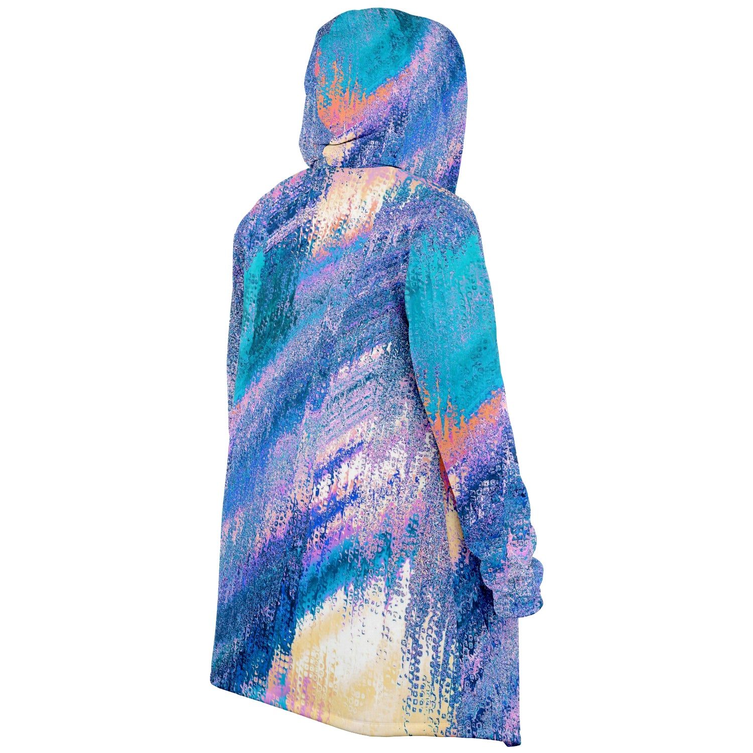 Italy Flag Map Paint Microfleece Cloak