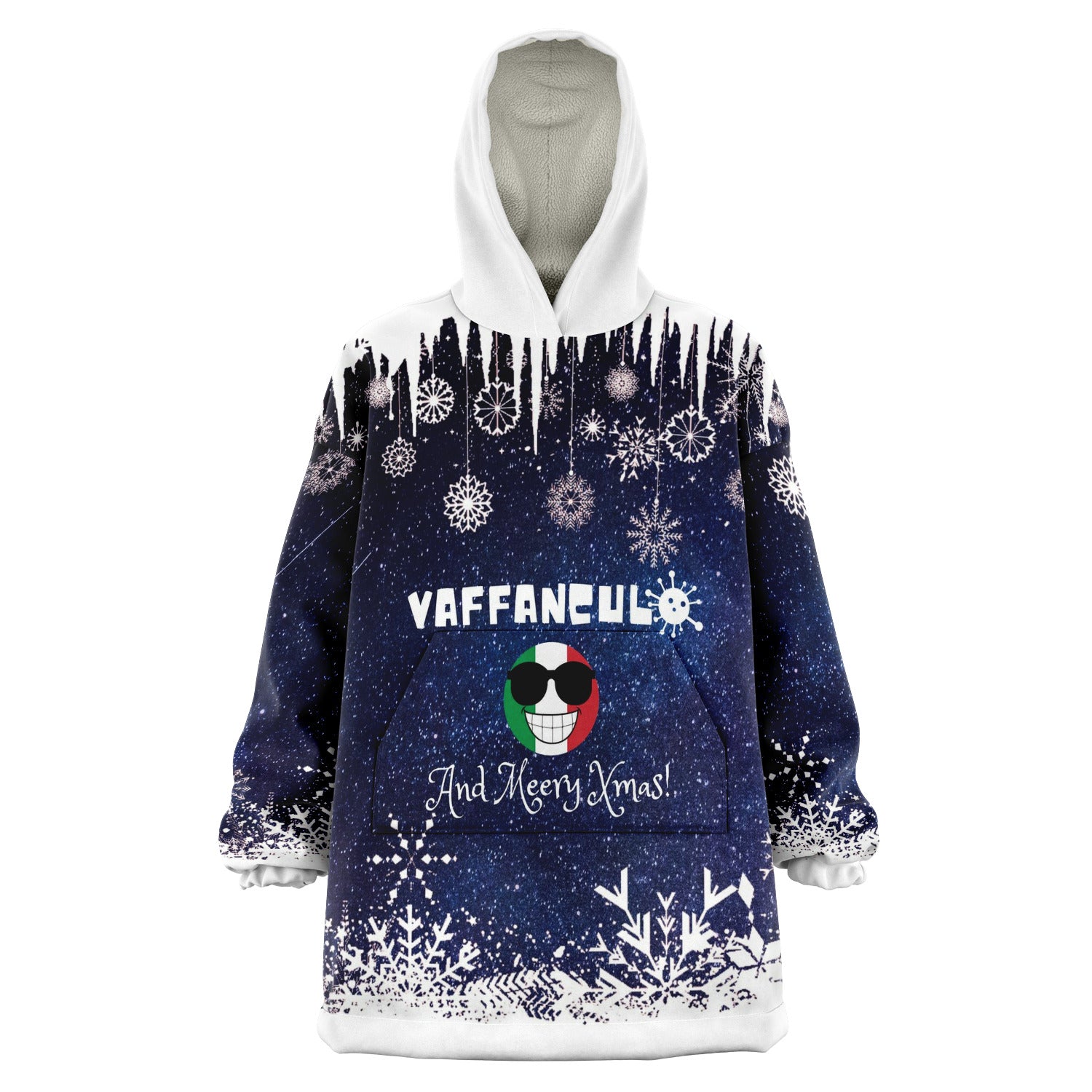 Vaffanculo Merry Xmas Galaxy Ugly Xmas Snug Hoodie