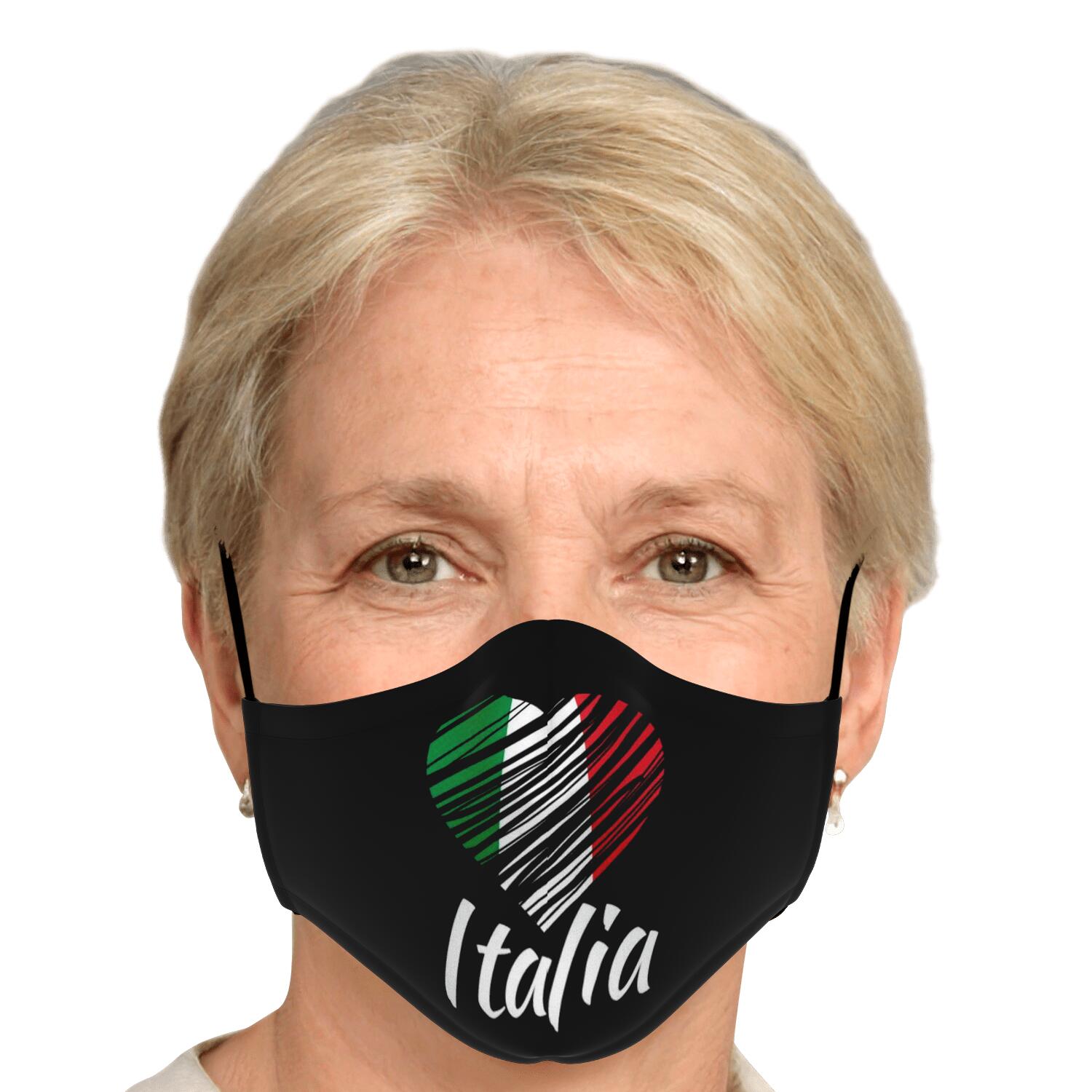 I Love Italy Custom Face Mask + 2 PM 2.5 Filters