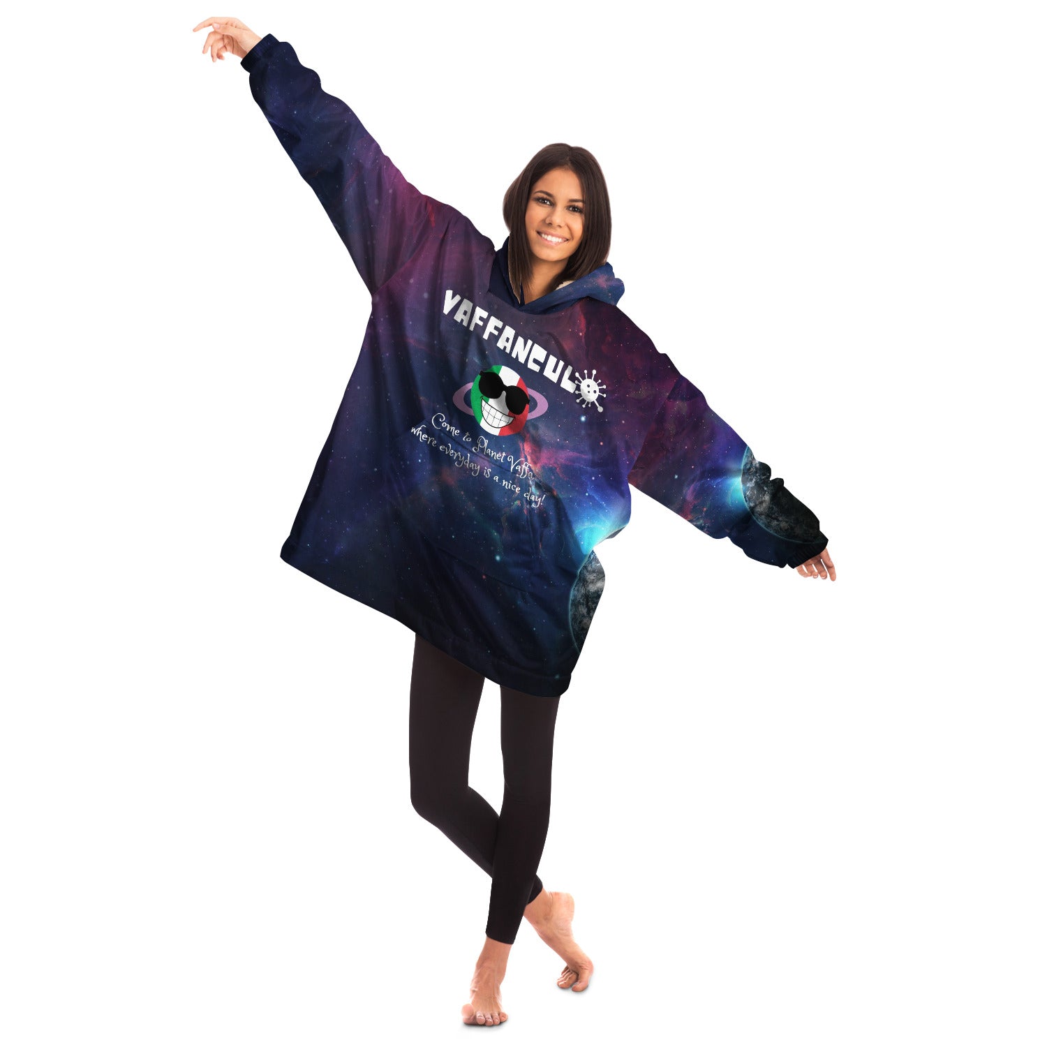 Planet Vaffanculo Where Everyday Is A Nice Day Snug Hoodie