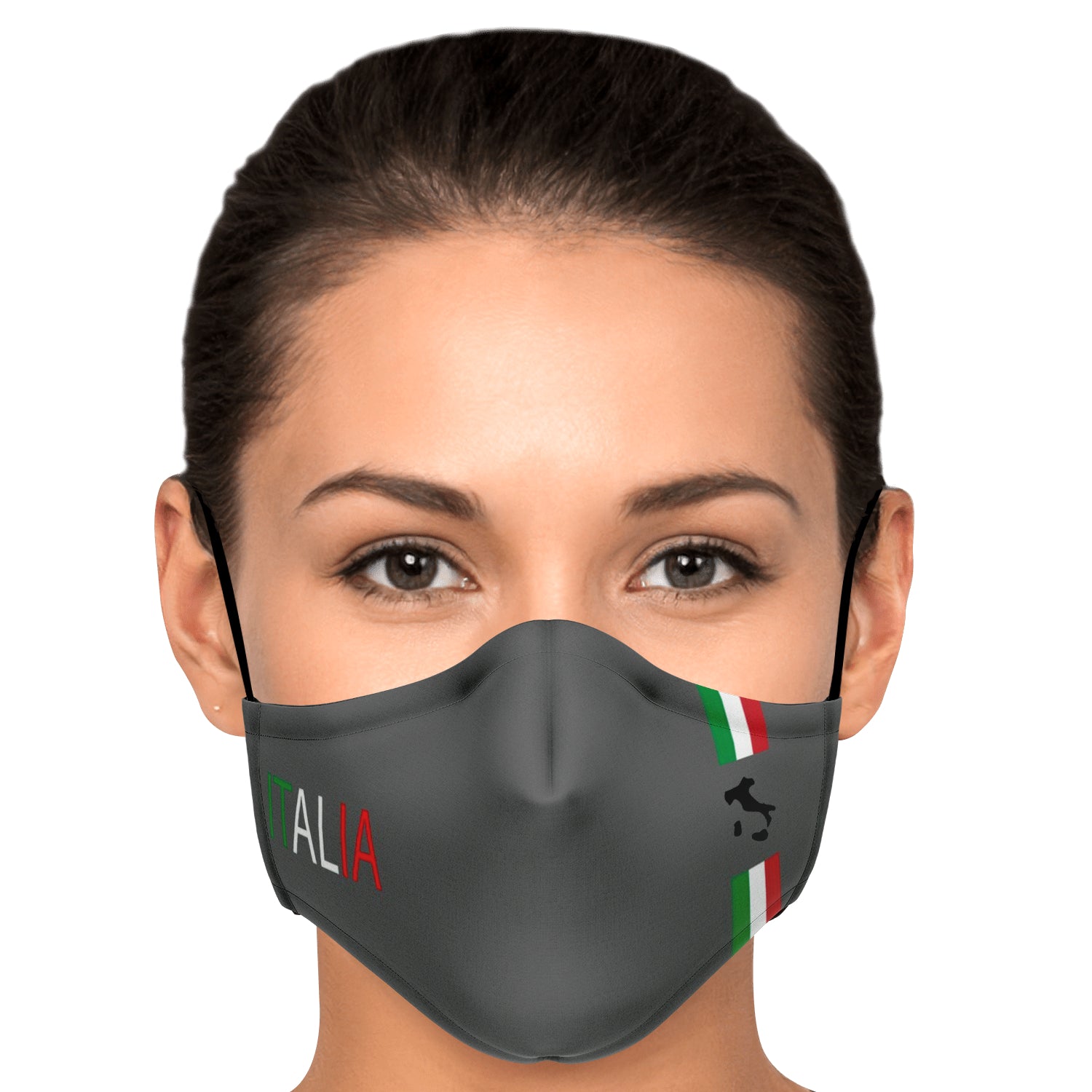 Italia Grey Face Mask + 2 PM 2.5 Filters