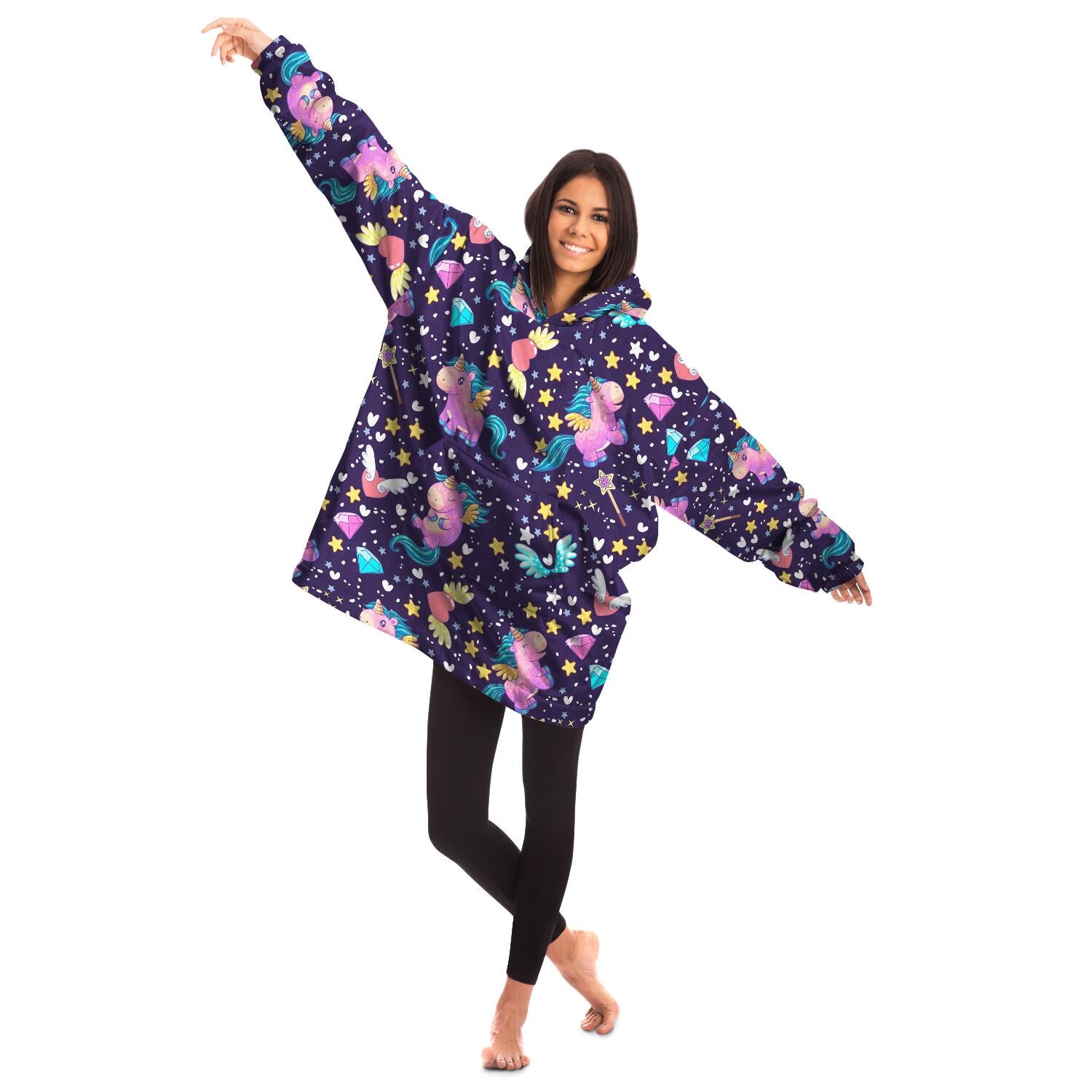 Space Unicorn Snug Hoodie AOP