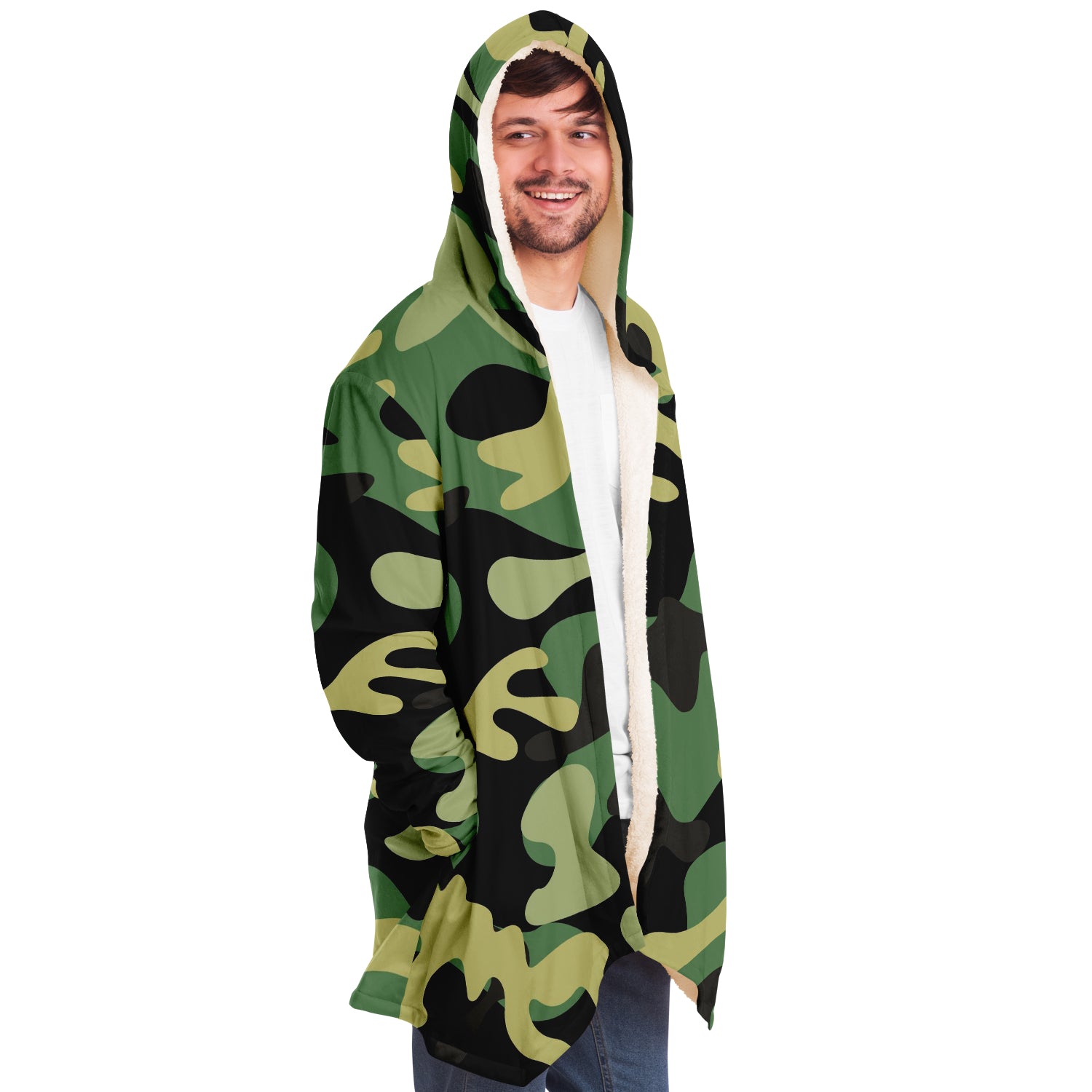 Italia Gren Camo Microfleece Cloak
