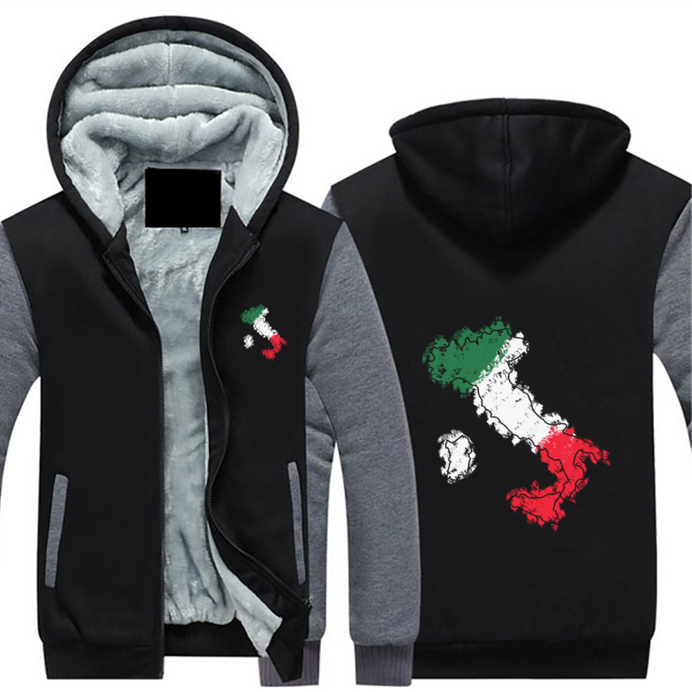 Italia Full Zip Warm Hoodie