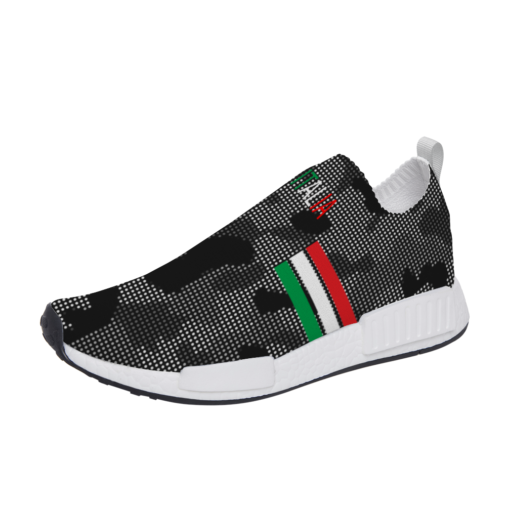 Italia Carbon Grey Camo Sneakers