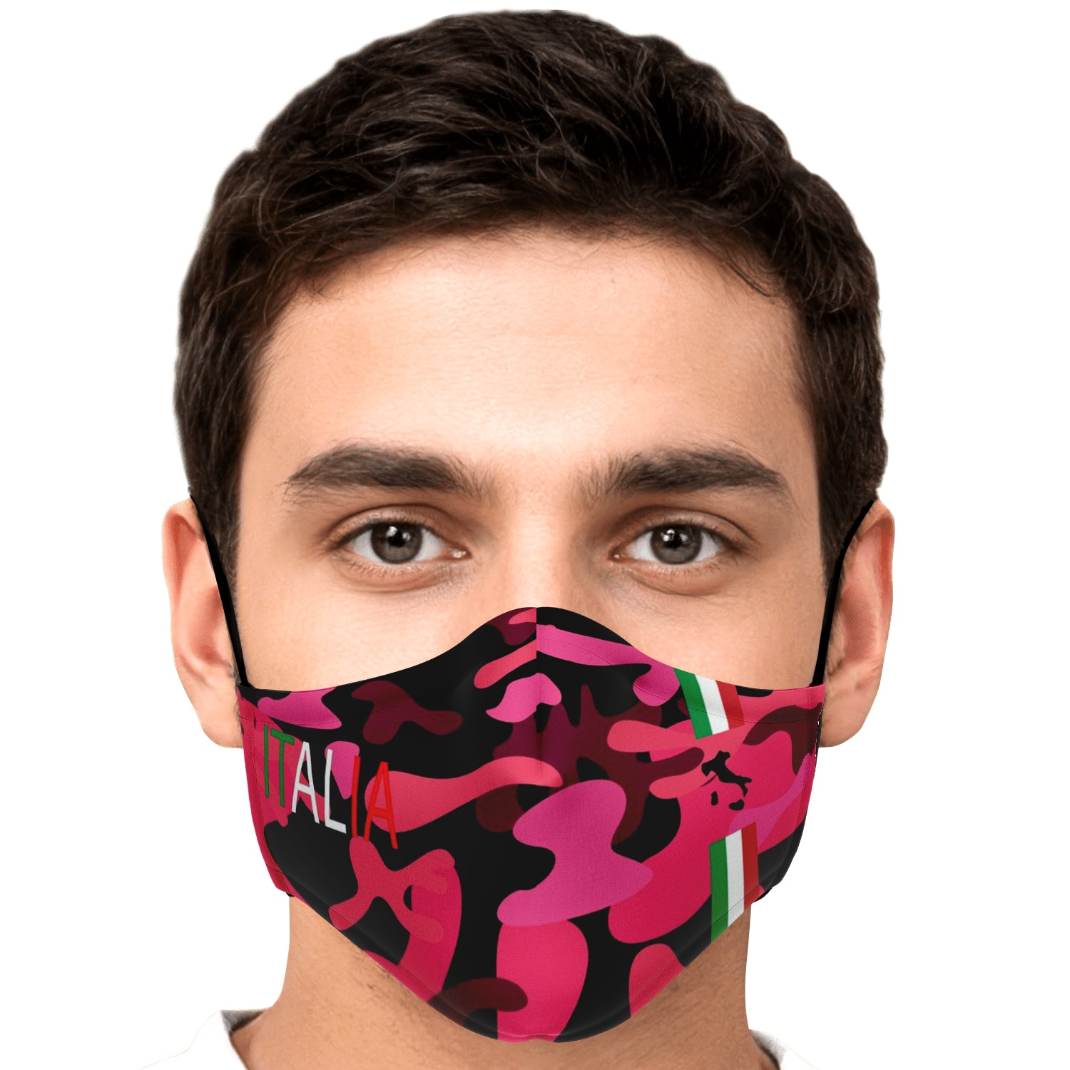 Italia Pink Camo Face Mask + 2 PM 2.5 Filters