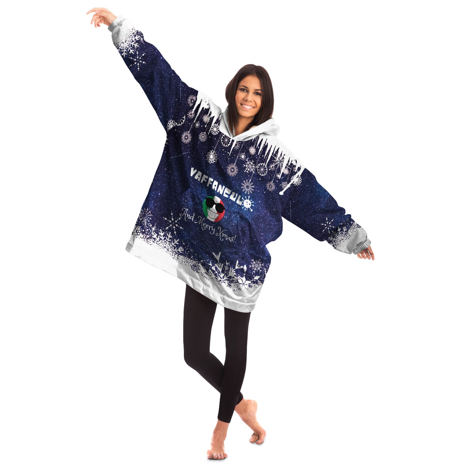 Vaffanculo Merry Xmas Galaxy Ugly Xmas Snug Hoodie