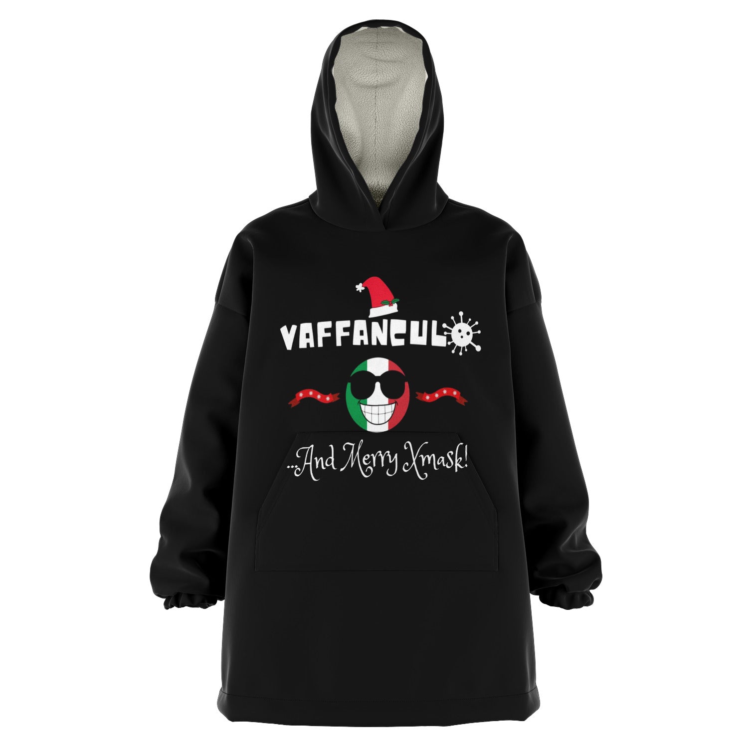 Vaffanculo And Merry Xmask Snug Hoodie