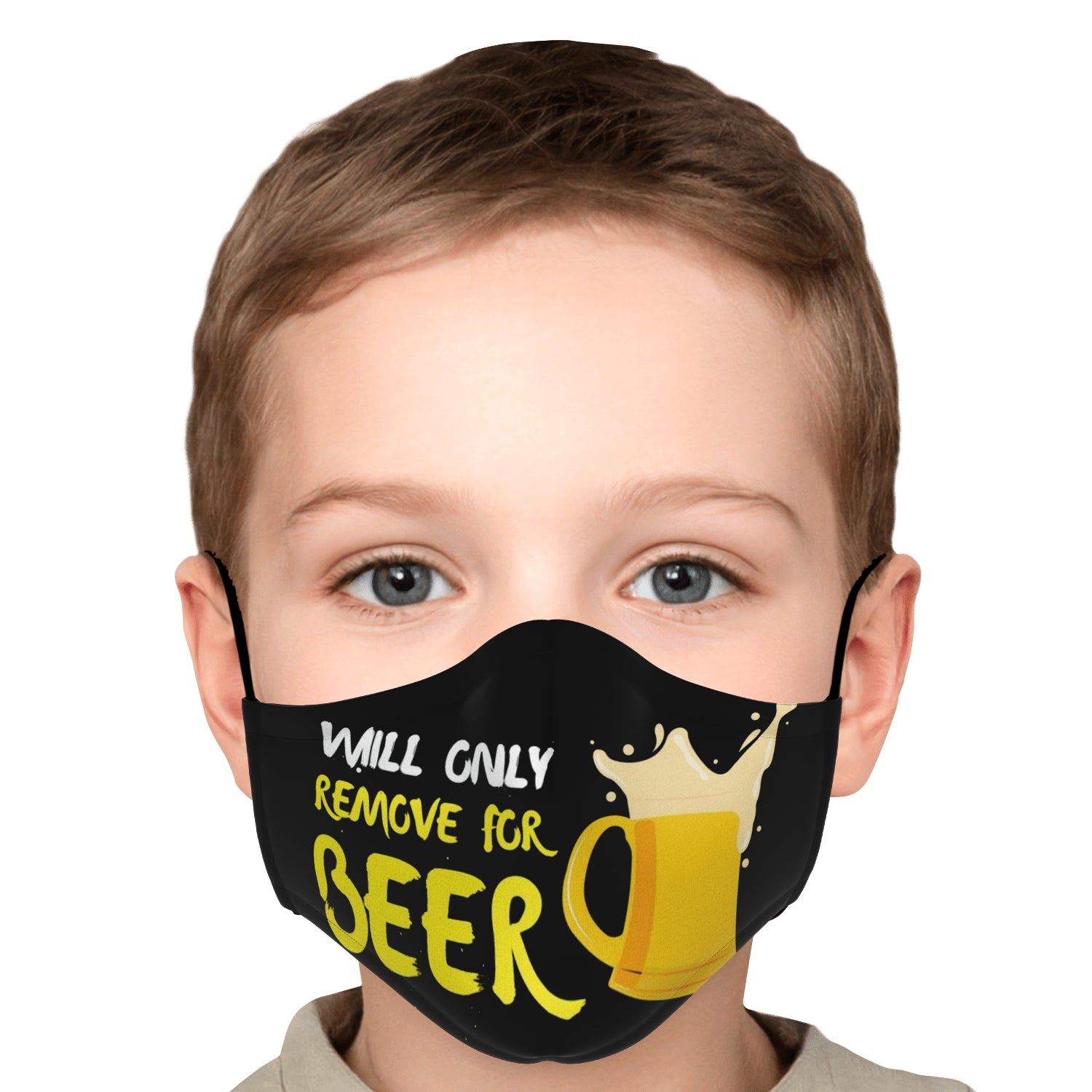 Will Only Remove For Beer Face Mask + 2 PM 2.5 Filters