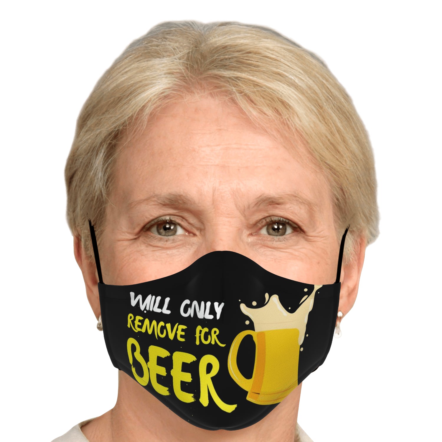 Will Only Remove For Beer Face Mask + 2 PM 2.5 Filters