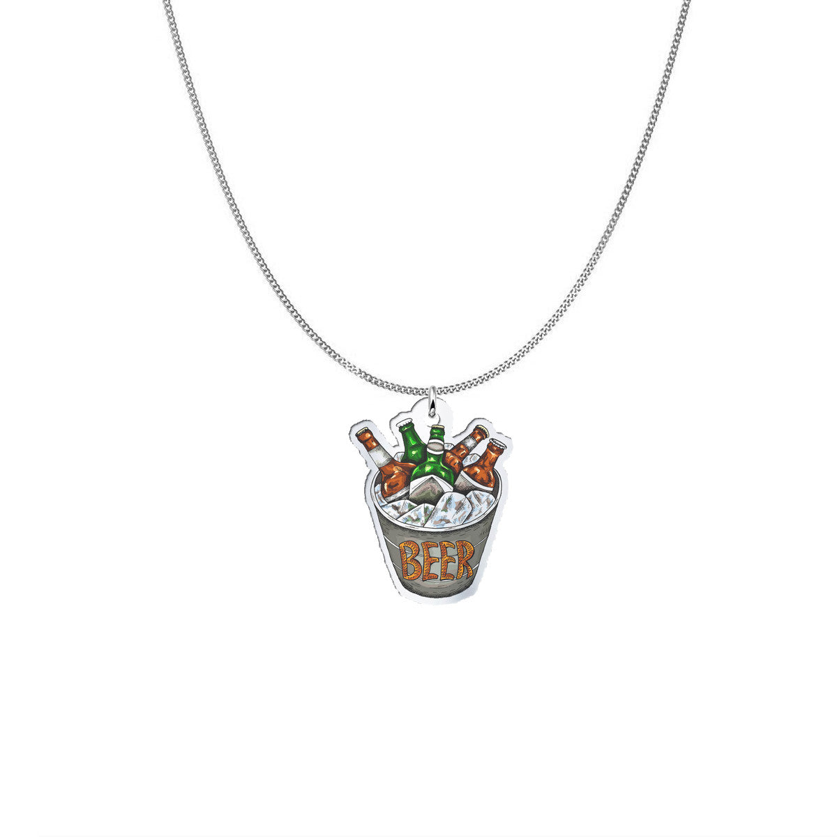 Beer Bucket Freeform Necklace